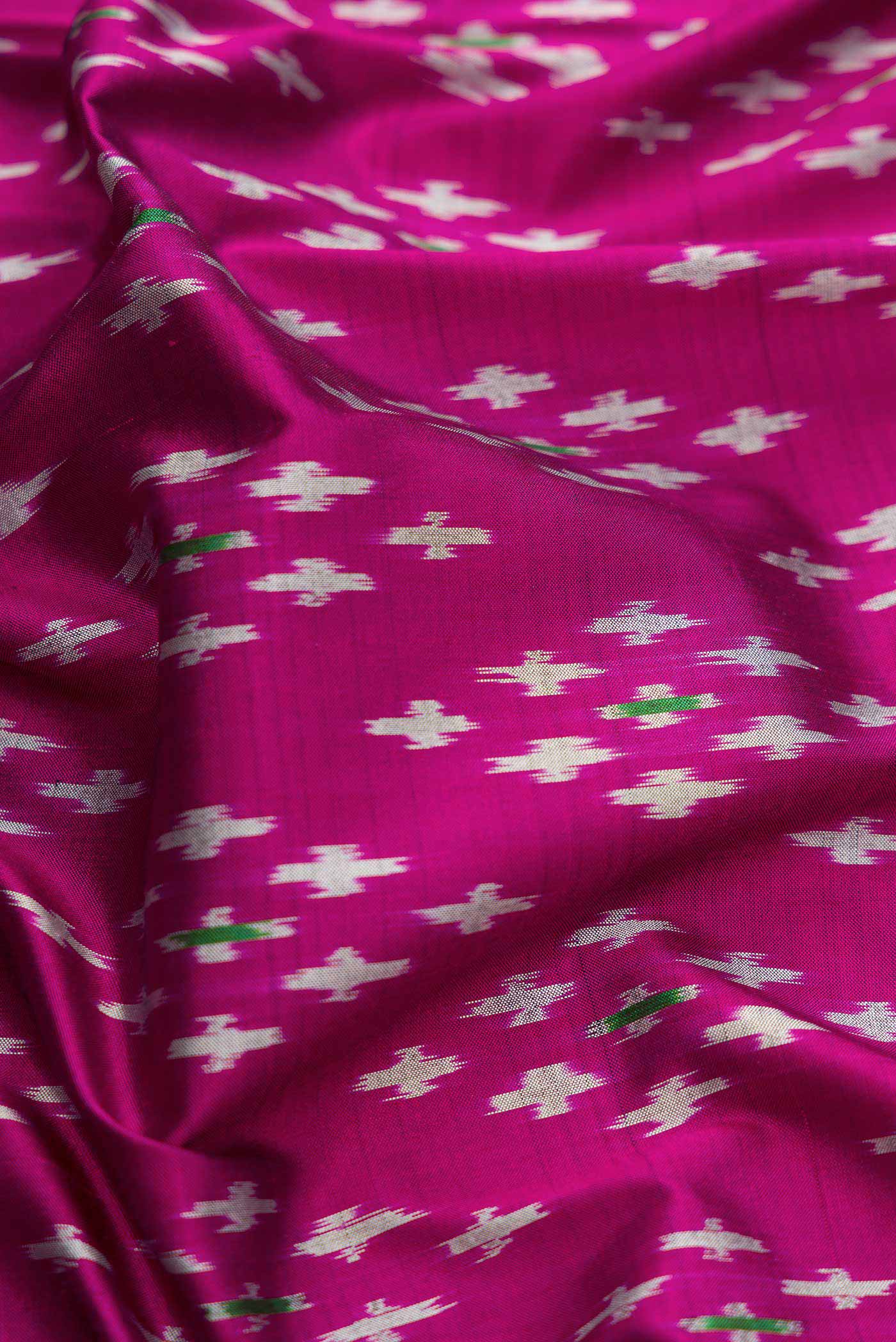 Purple Pochampally Silk Saree - Image 2
