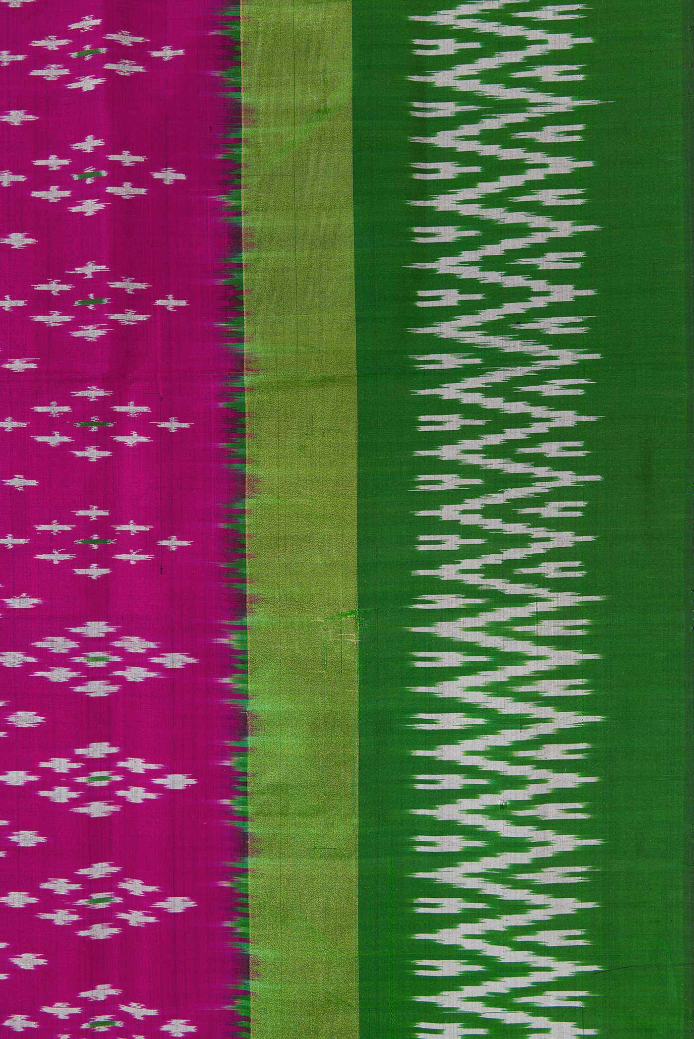 Purple Pochampally Silk Saree - Image 3