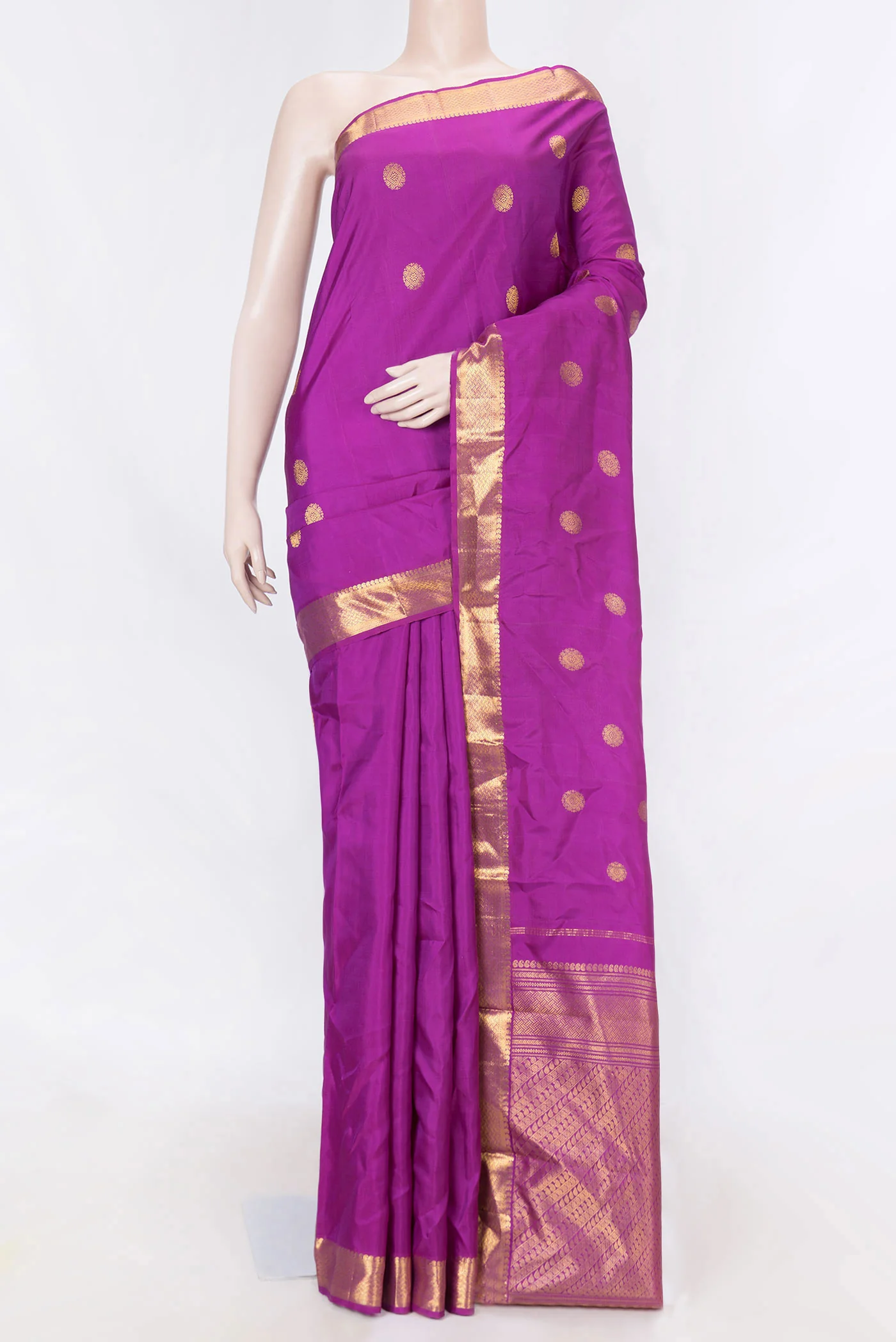 Purple Kanjivaram Silk Saree