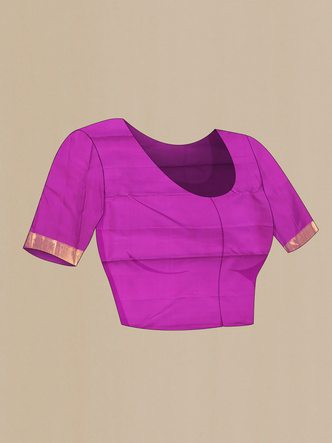 Purple Kanjivaram Silk Saree - Image 5