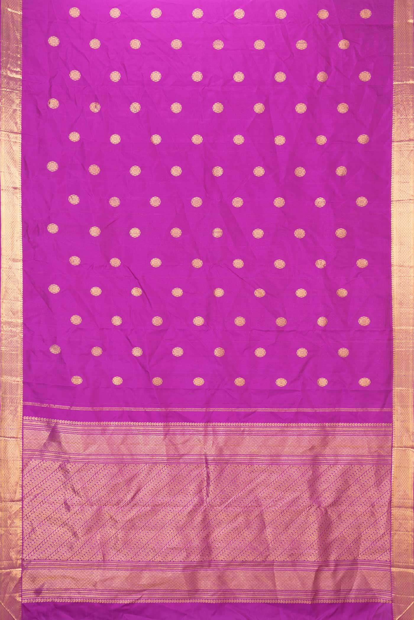 Purple Kanjivaram Silk Saree - Image 6