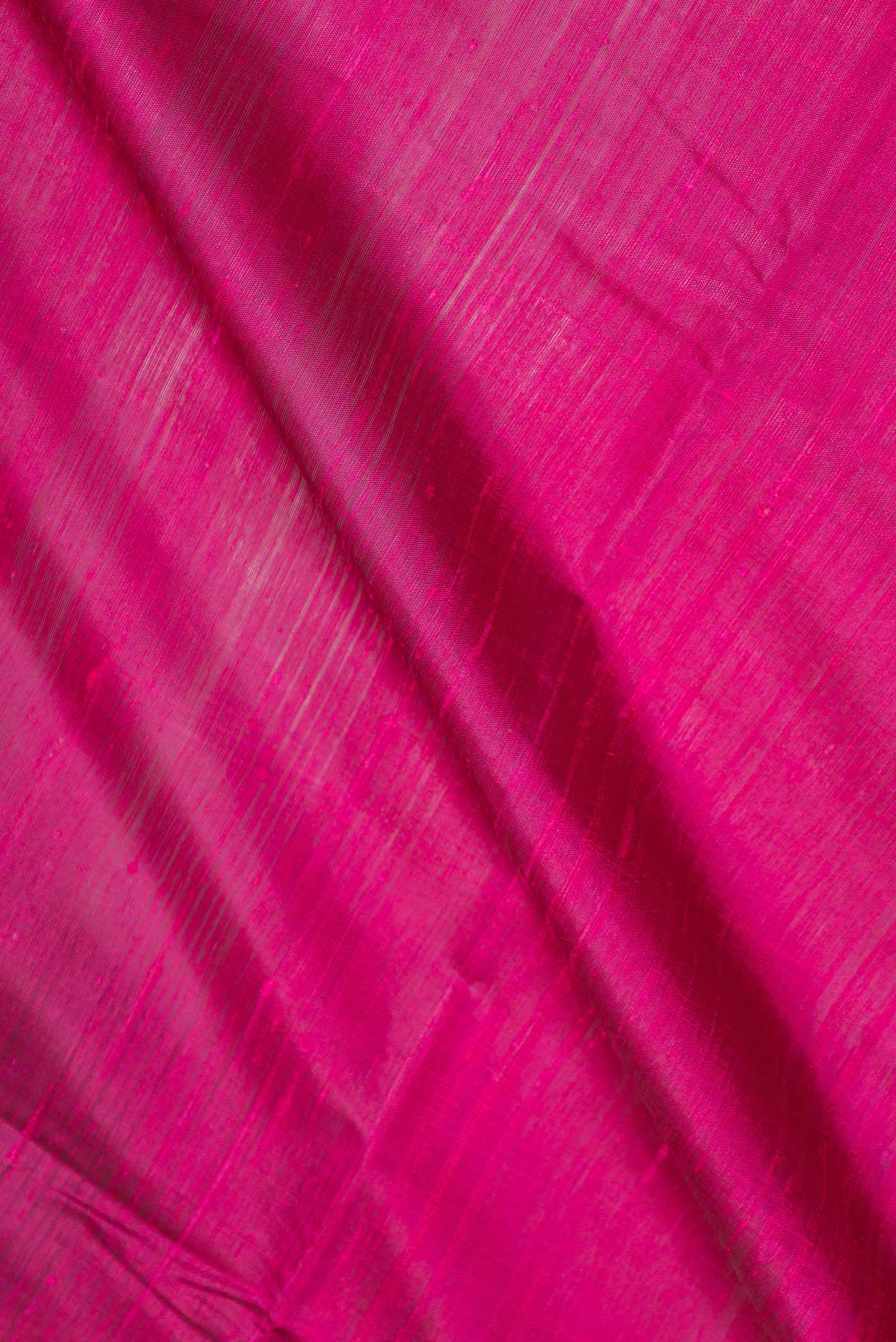 Magenta Dual Tone Tussar Saree - Image 2