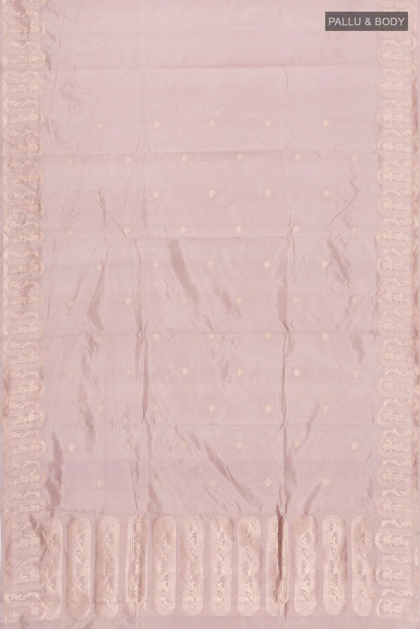 Mandhara-Mauve Banarasi Katan Silk Saree - Image 4