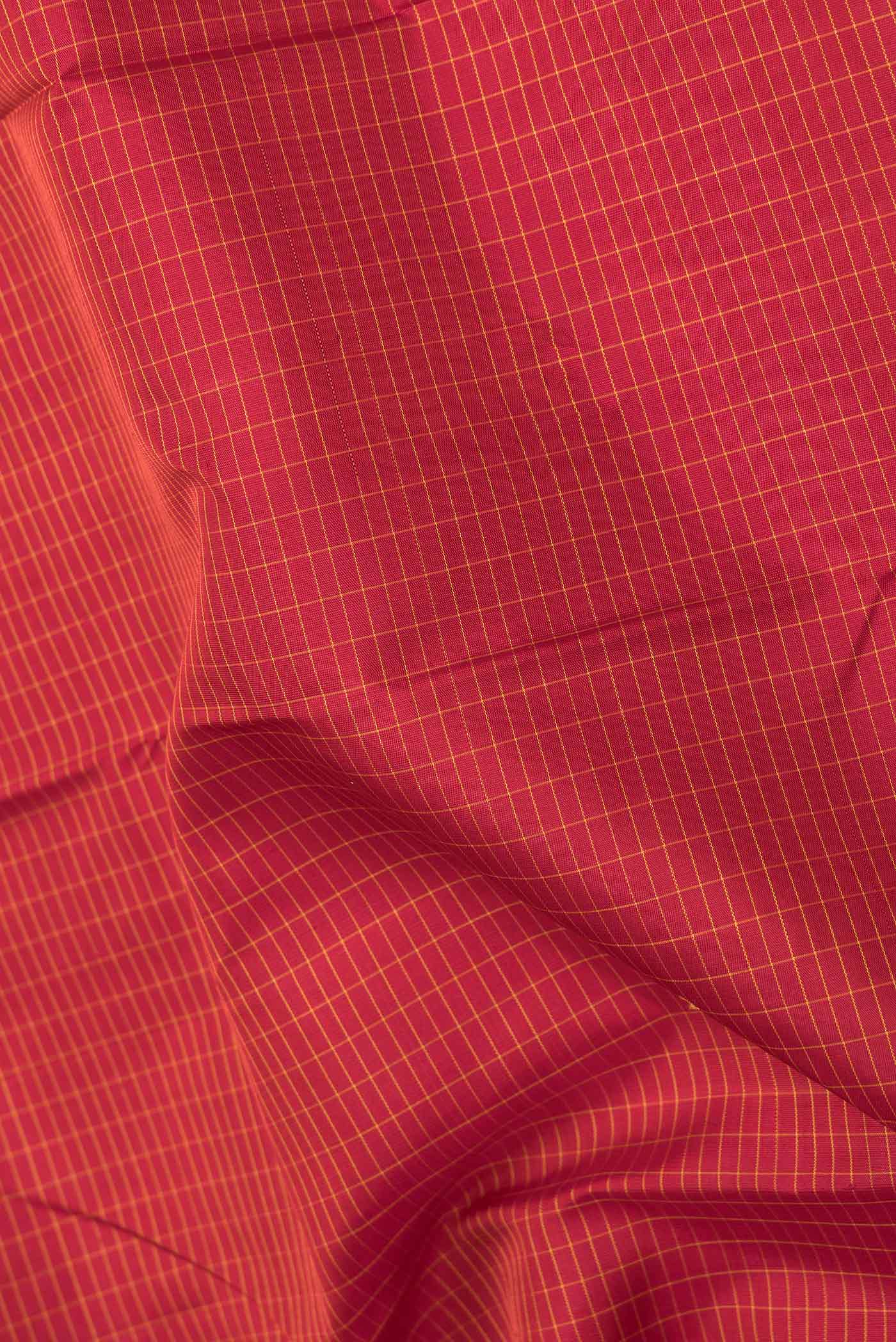 Maroon Dual Tone Kanchipuram Saree - Image 2