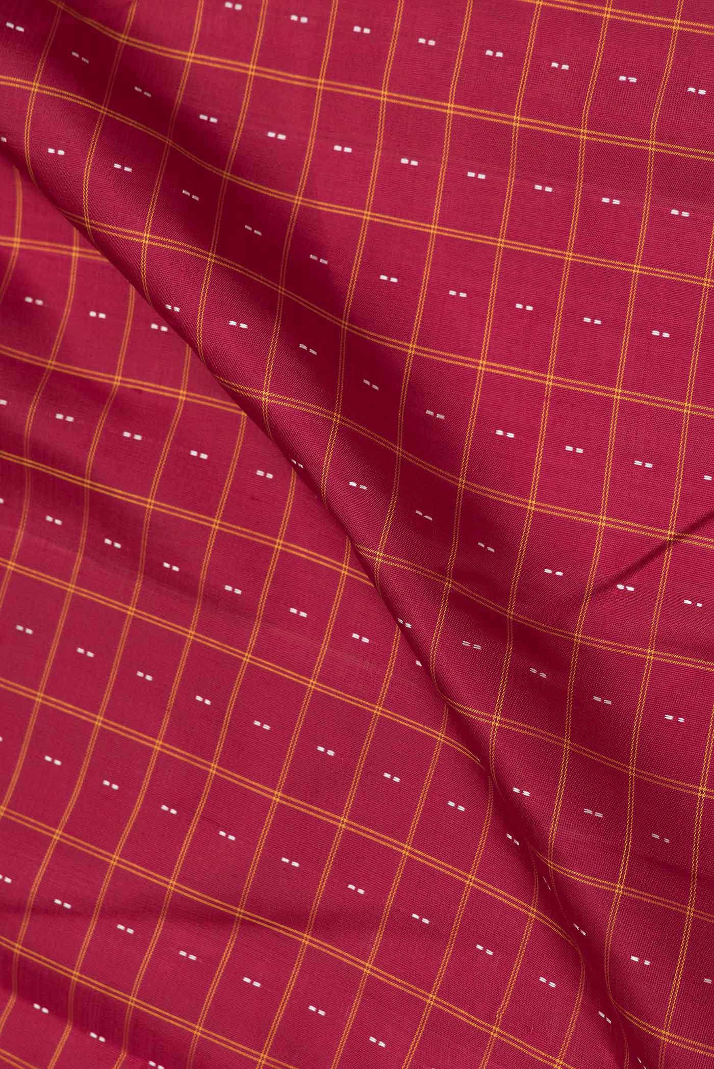 Maroon Dual Tone Kanchipuram Saree - Image 2