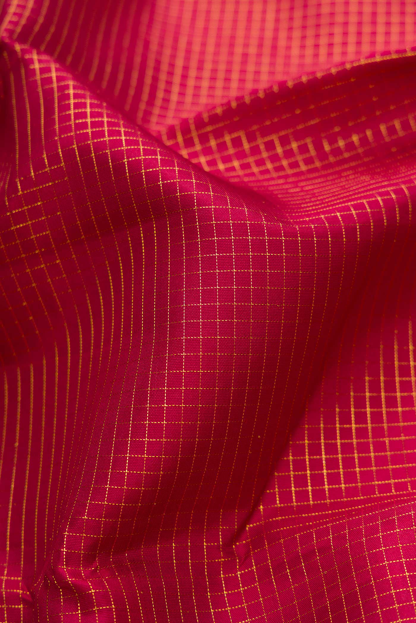 Maroon Dual Tone Kanchipuram Silk Saree - Image 2
