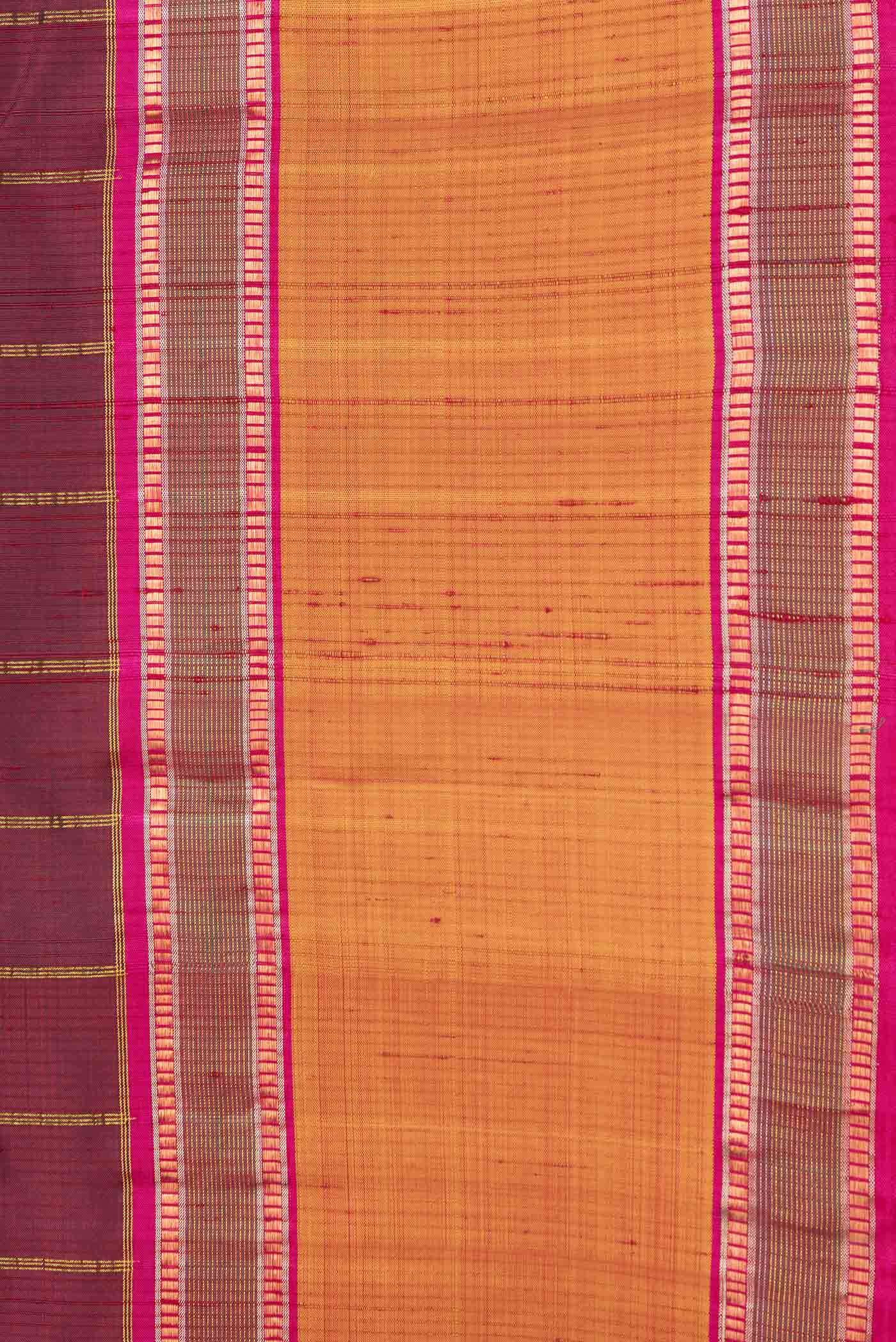 Maroon Kanchipuram Silk Saree - Image 3