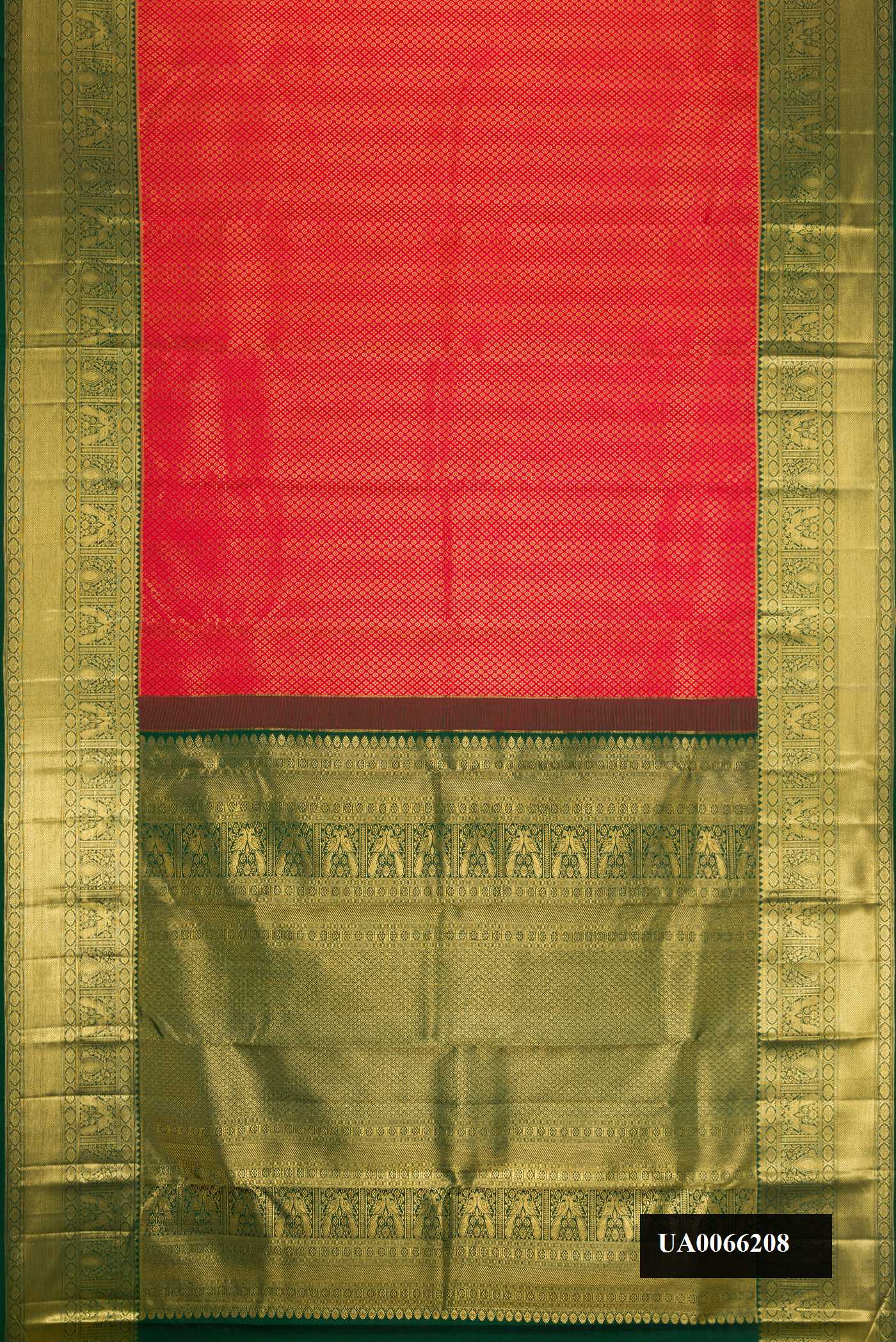 Maroon Dual Tone Kanchipuram Silk Saree