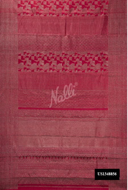 Maroon Dual Tone Kanchipuram Silk Saree