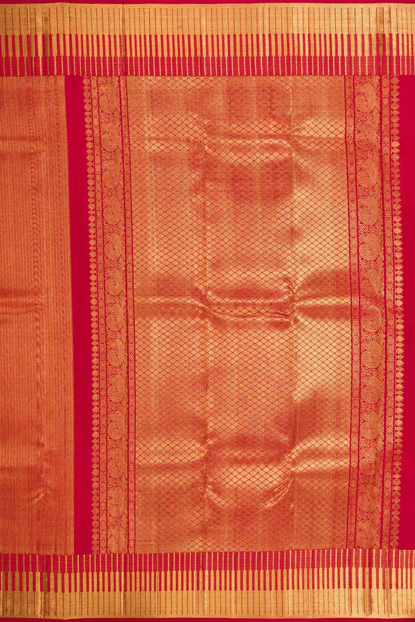Maroon Dual Tone Kanchipuram Silk Saree - Image 7
