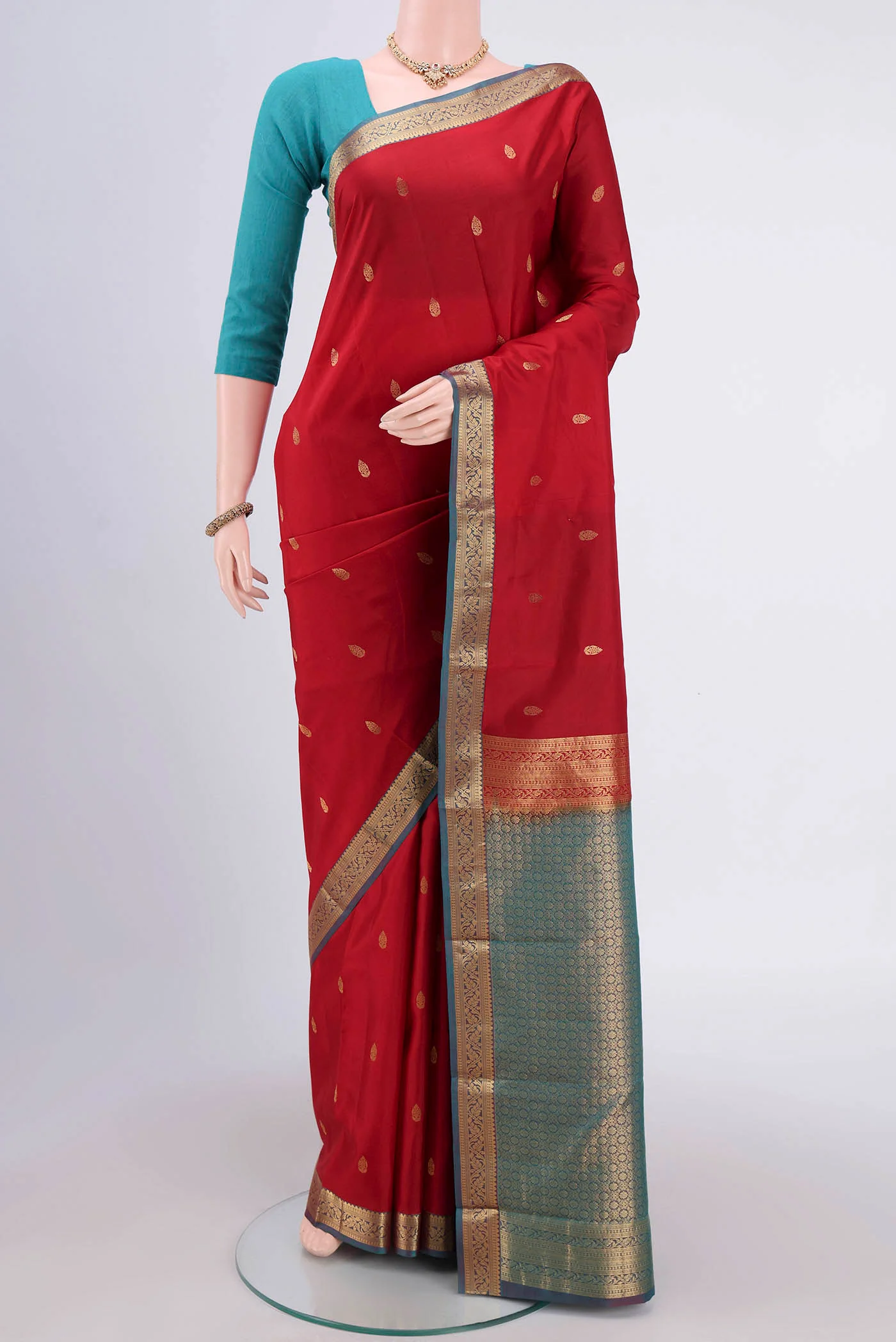 Maroon Kanjivaram Silk Saree
