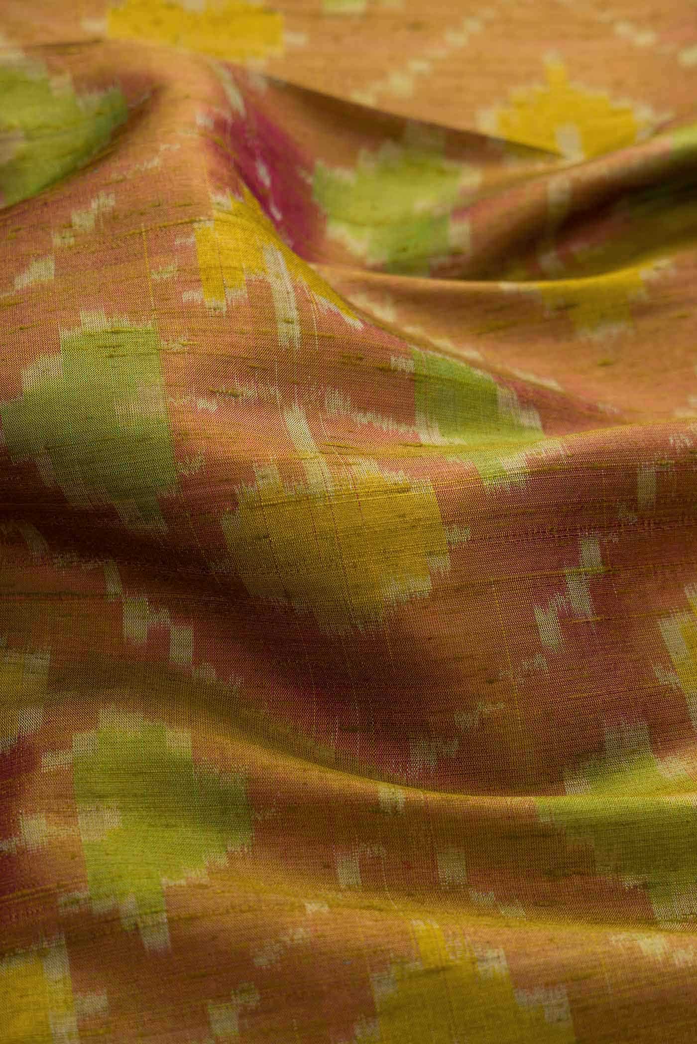 Maroon Dual Tone Raw Silk Saree - Image 2