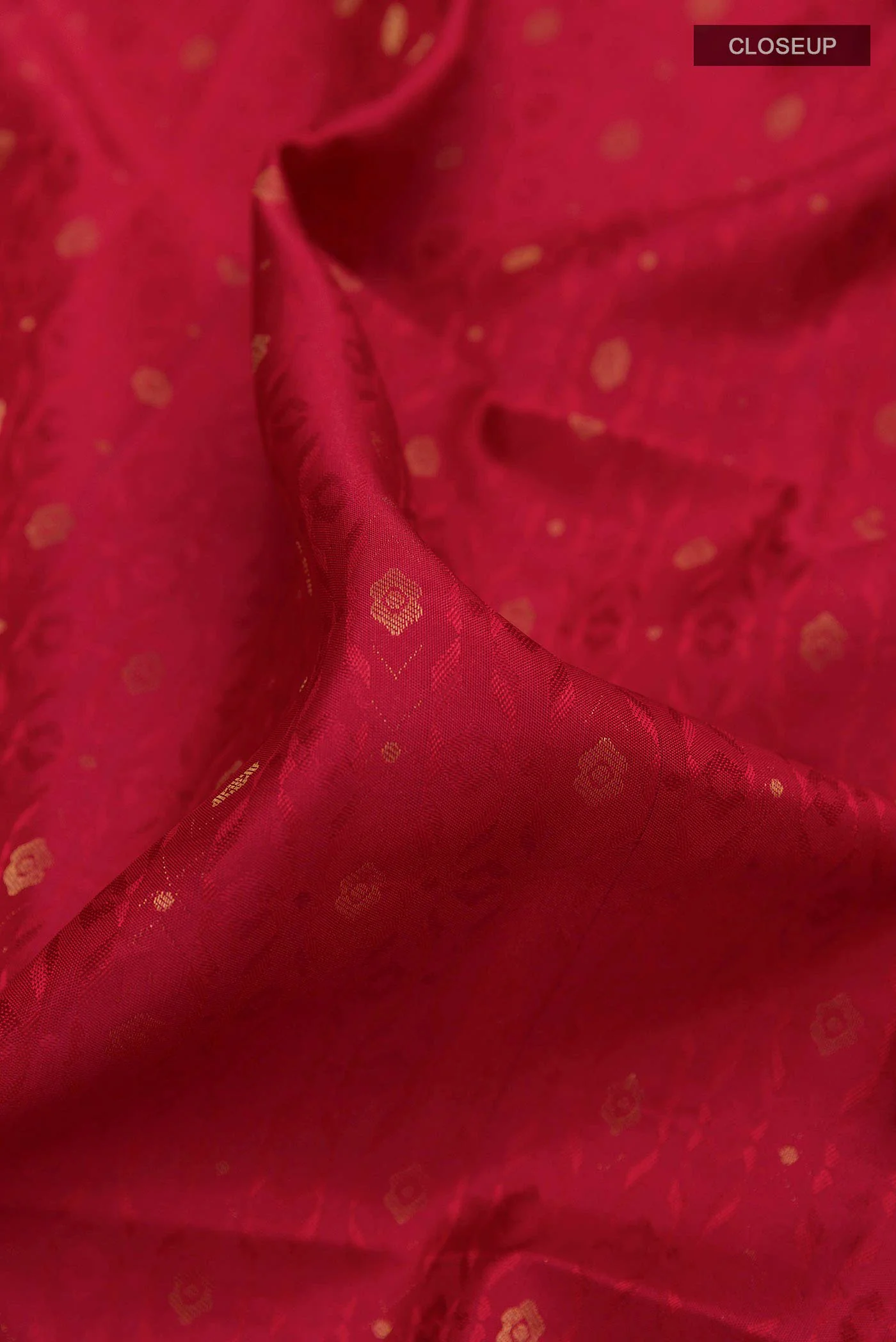 Maroon Dual Tone Soft Silk Saree - Image 2