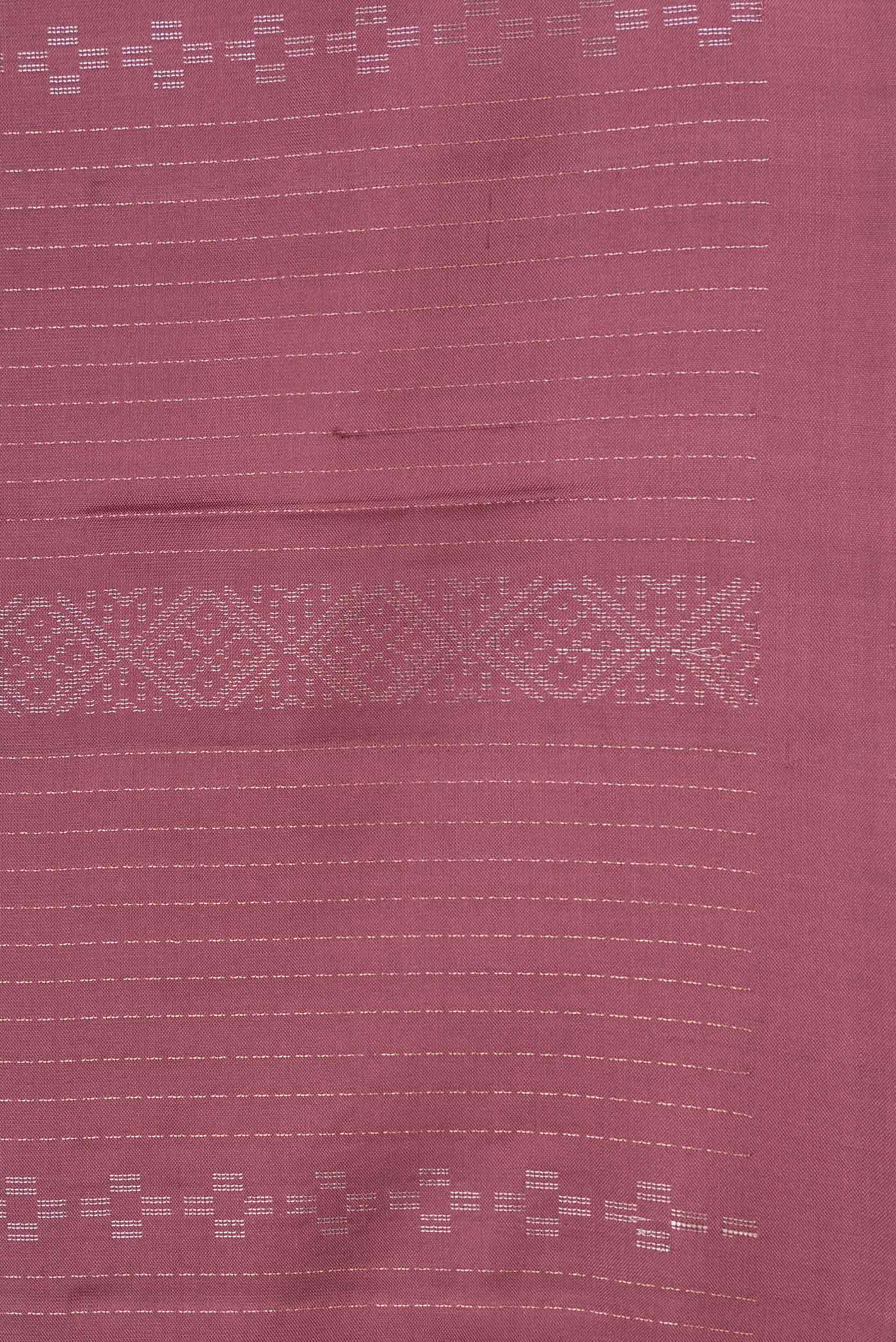 Maroon Dual Tone Soft Silk Saree - Image 3