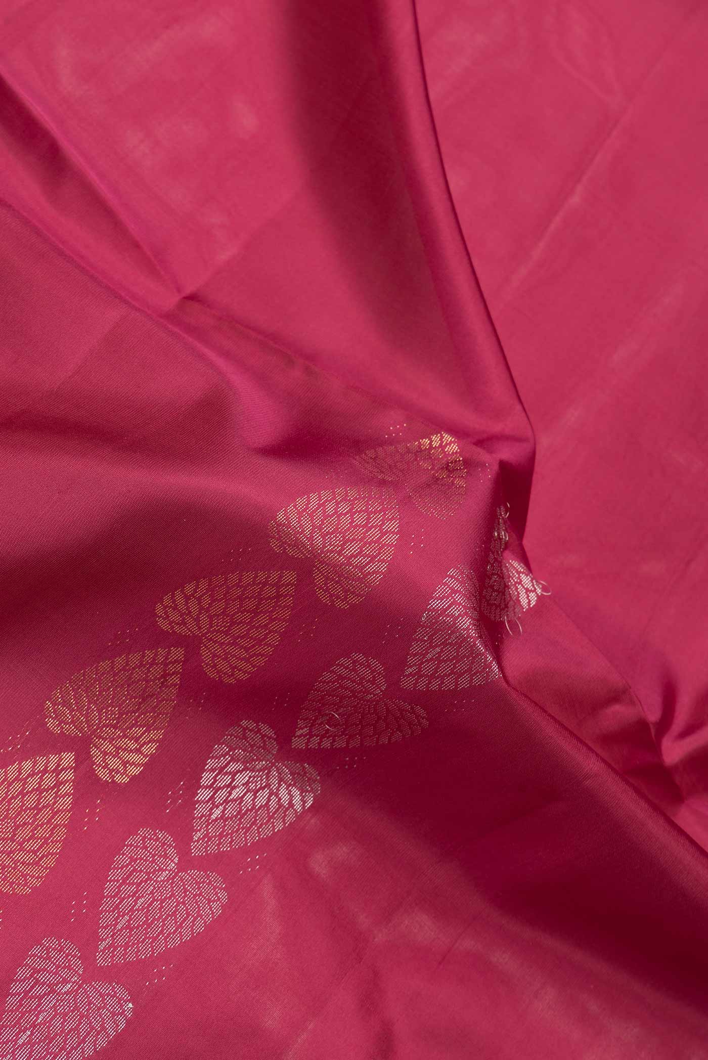 Maroon Soft Silk Saree - Image 2
