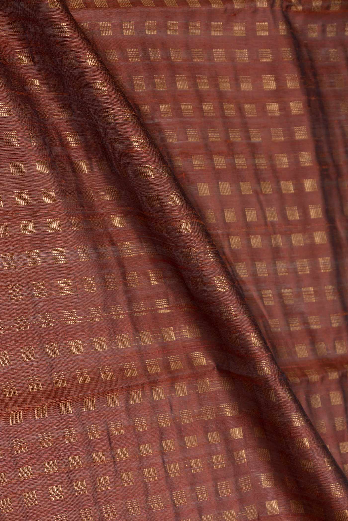 Maroon Dual Tone Tussar Silk Saree - Image 2