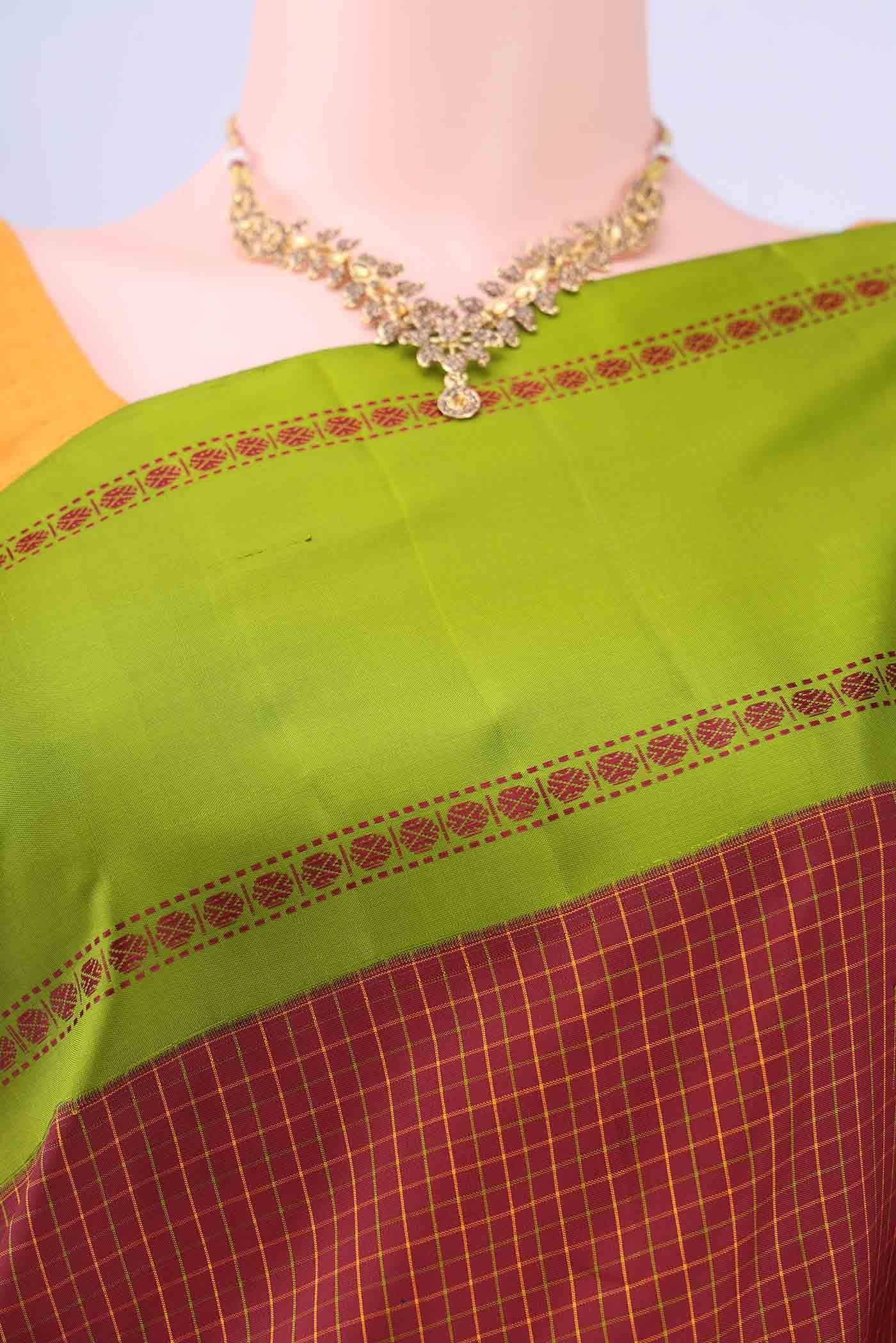 Maroon Kanjivaram Saree - Image 3