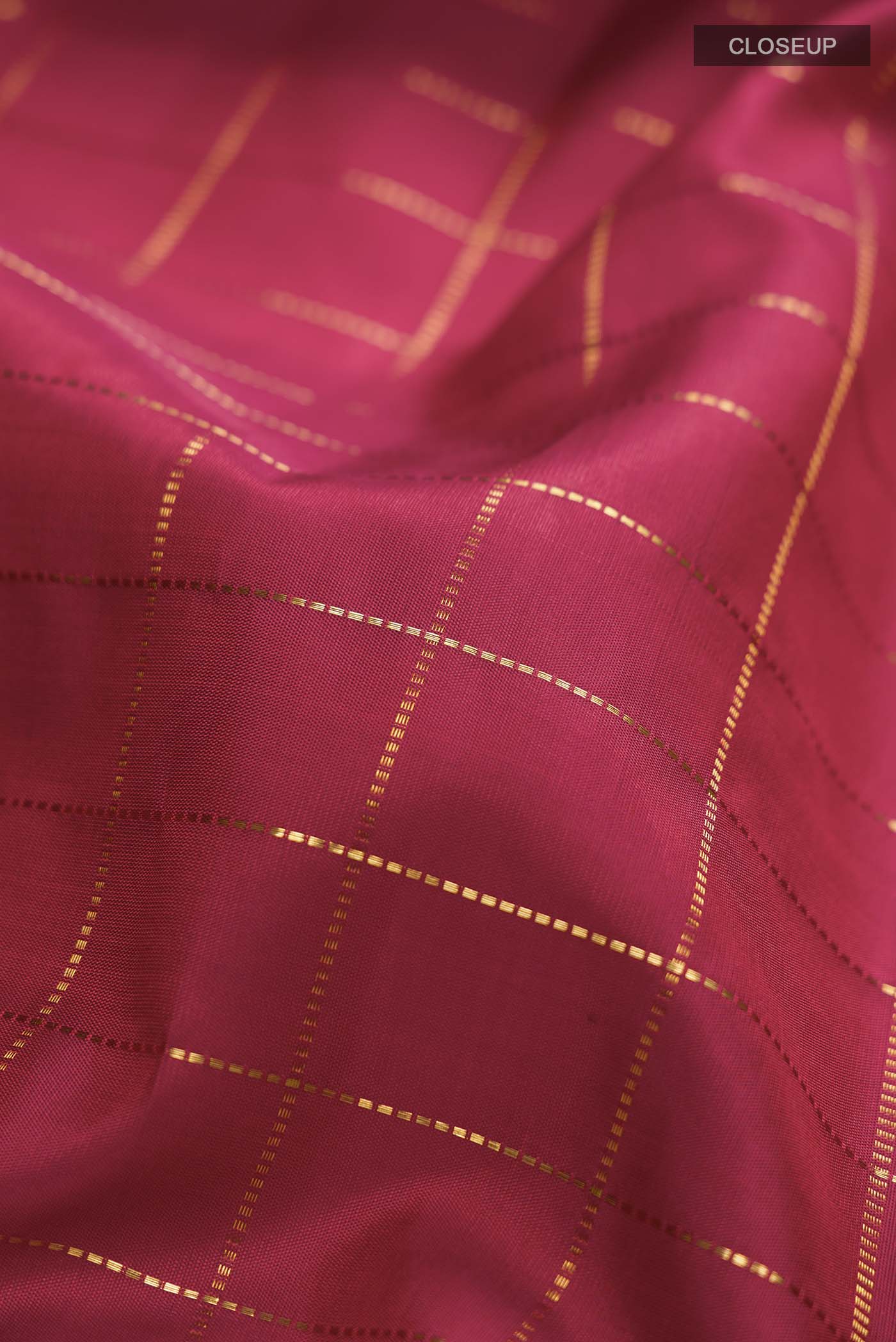 Maroon Kanchipuram Silk Nine Yards Saree - Image 2