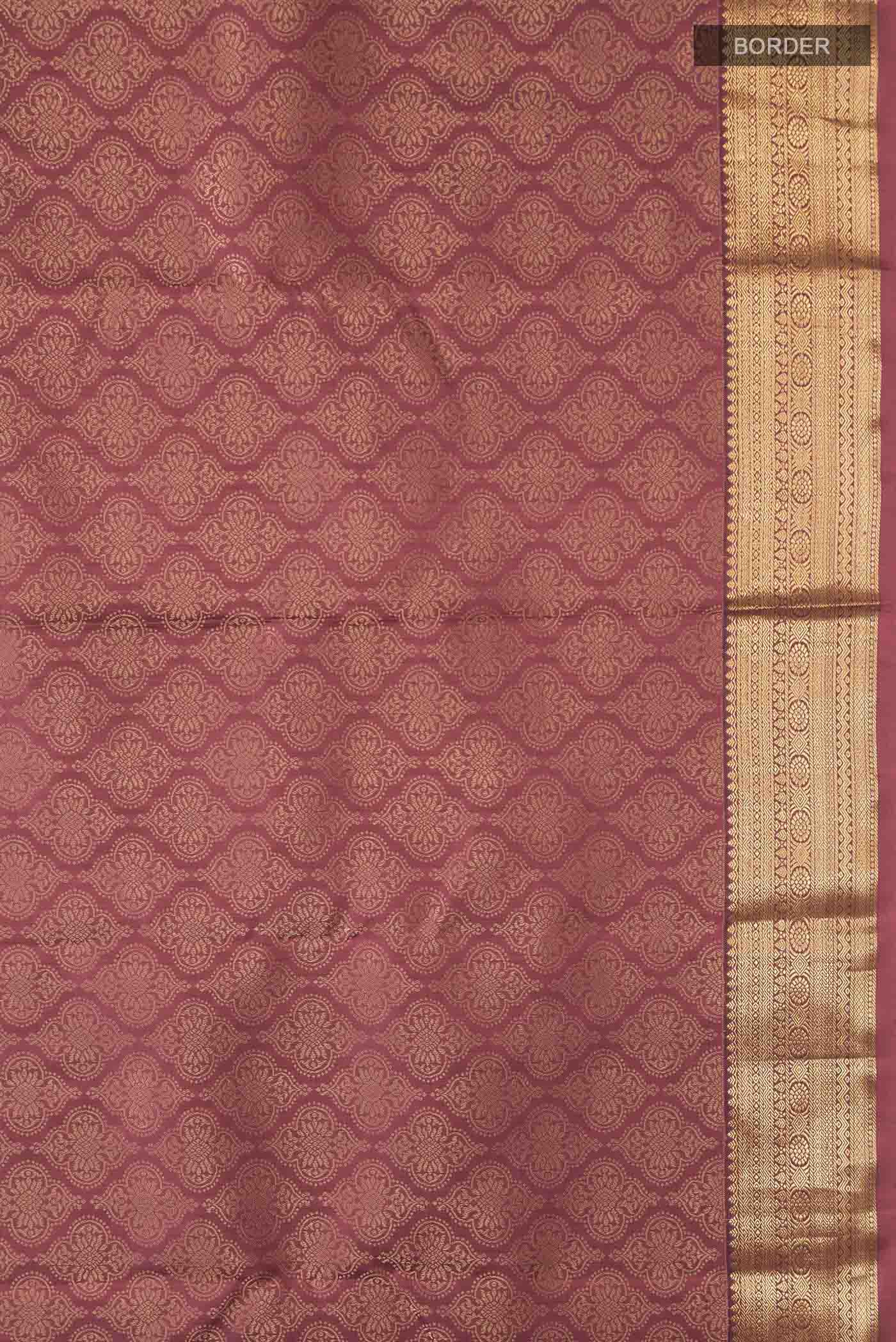 Maroon Kanjivaram Silk Saree - Image 3