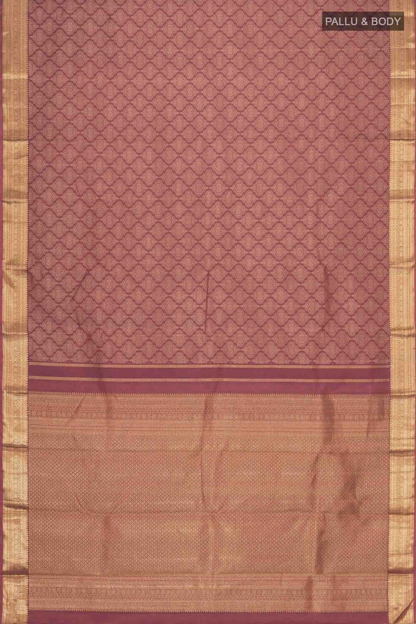 Maroon Kanjivaram Silk Saree - Image 6
