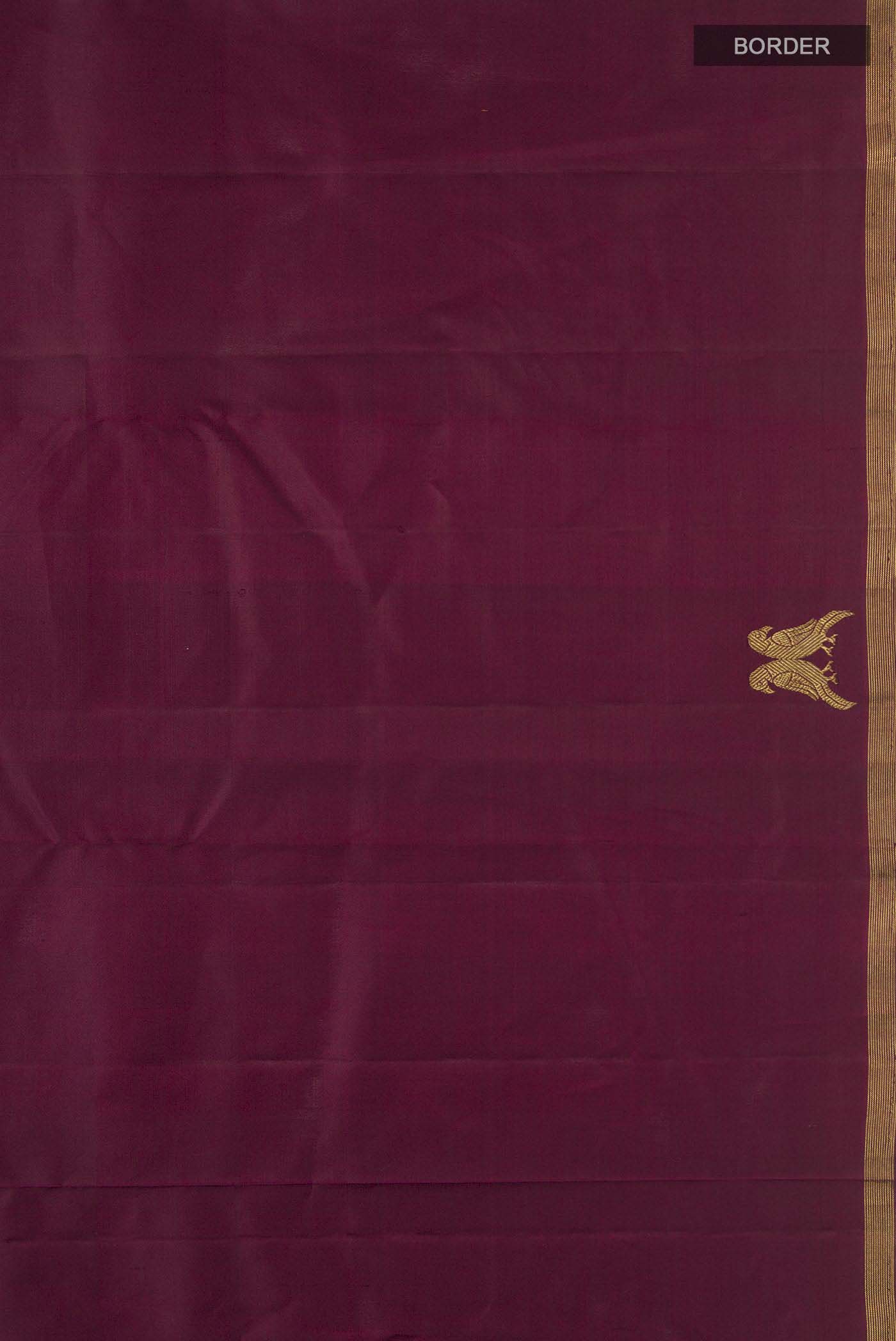 Maroon Kanchipuram Silk Saree - Image 3