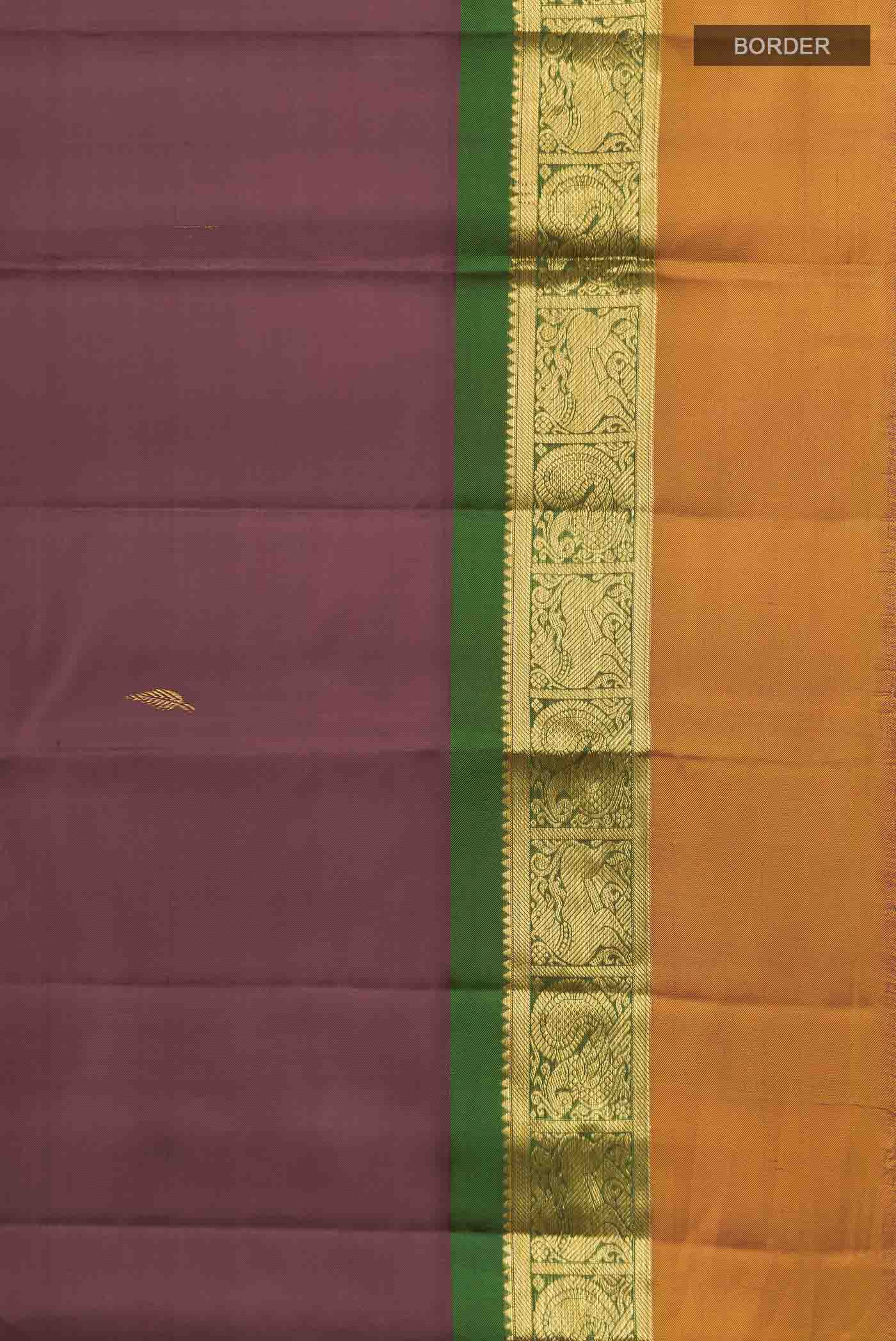 Coffee Brown Kanjivaram Silk Saree - Image 3