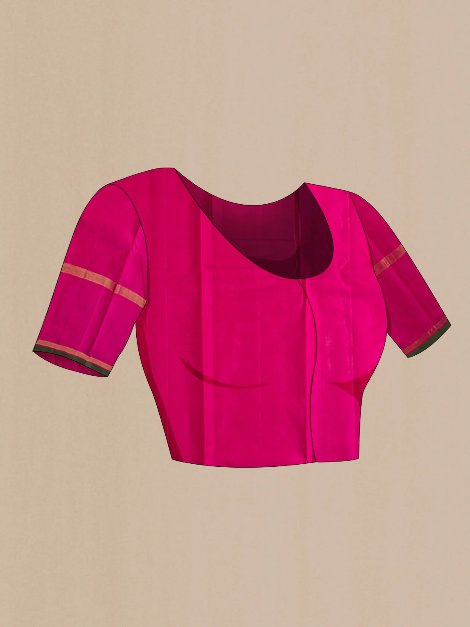 Maroon Kanchipuram Silk Saree - Image 5