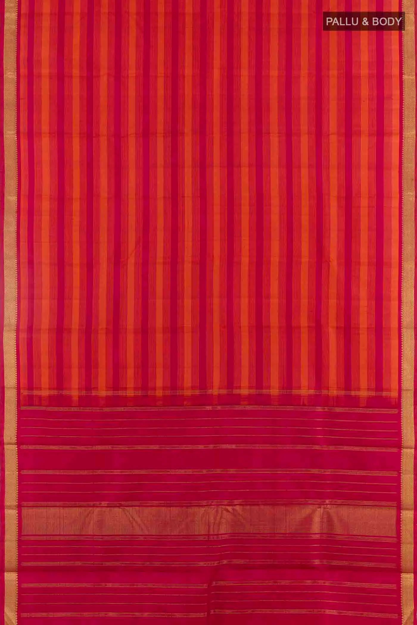 Maroon Kanjivaram Silk Saree - Image 6