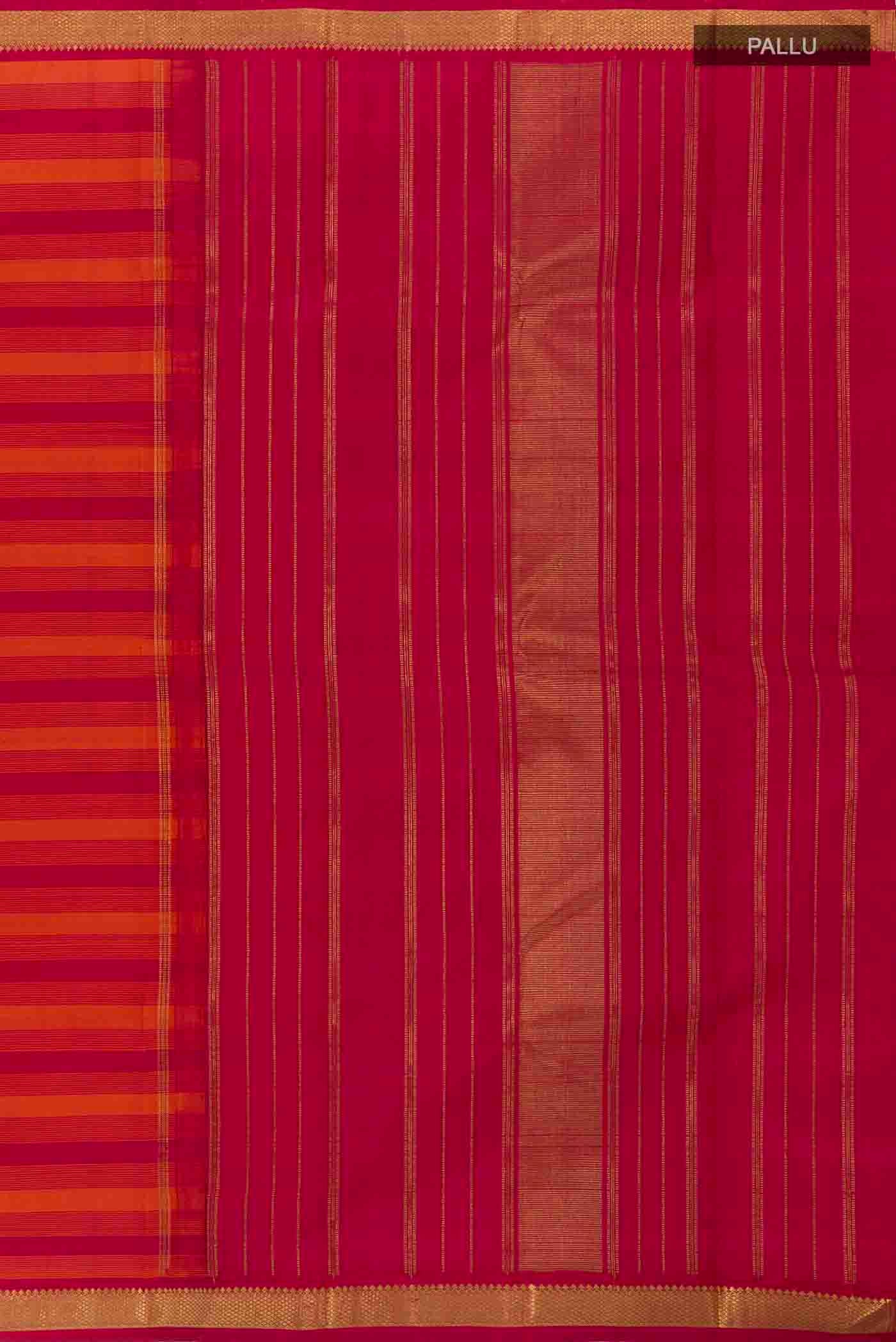 Maroon Kanjivaram Silk Saree - Image 7