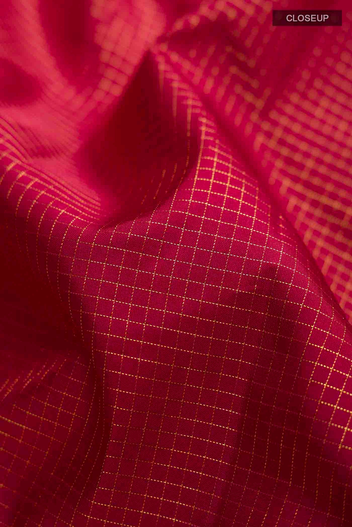 Maroon Kanchipuram Silk Saree - Image 2
