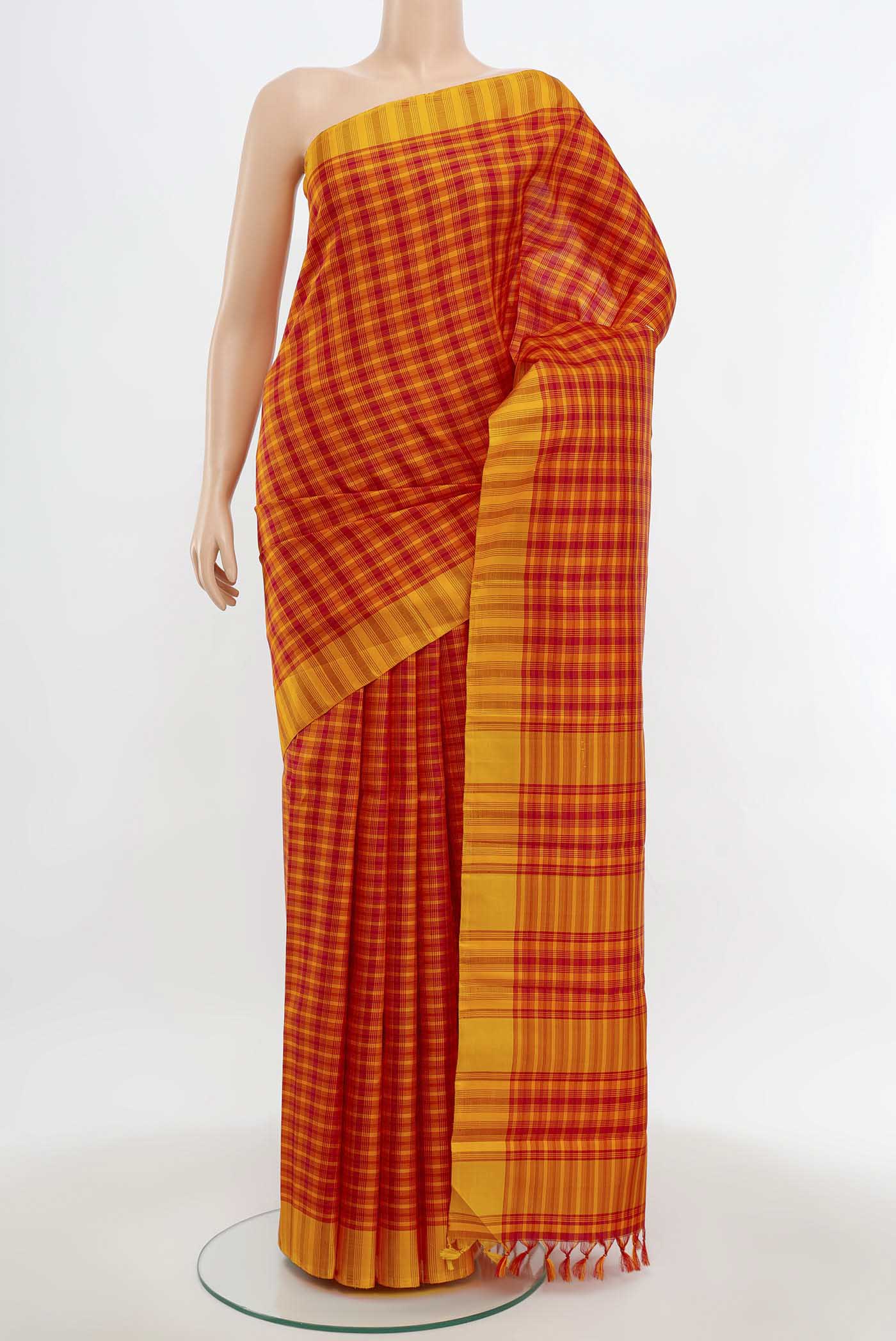 Red Kanchipuram Silk Saree