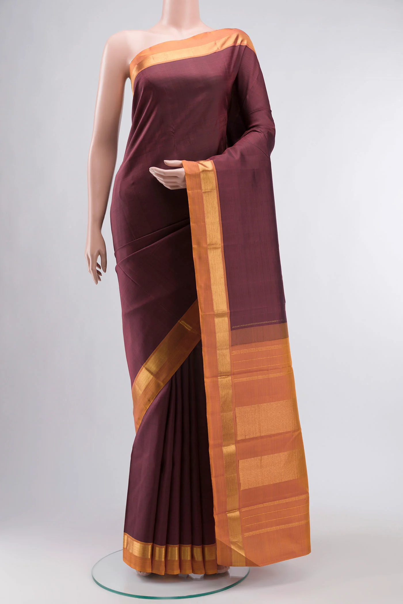 Maroon Kanjivaram Silk Saree