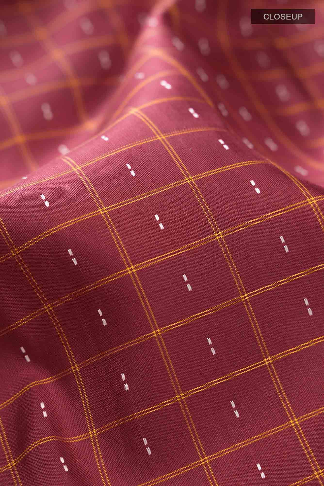 Maroon Kanchipuram Silk Saree - Image 3
