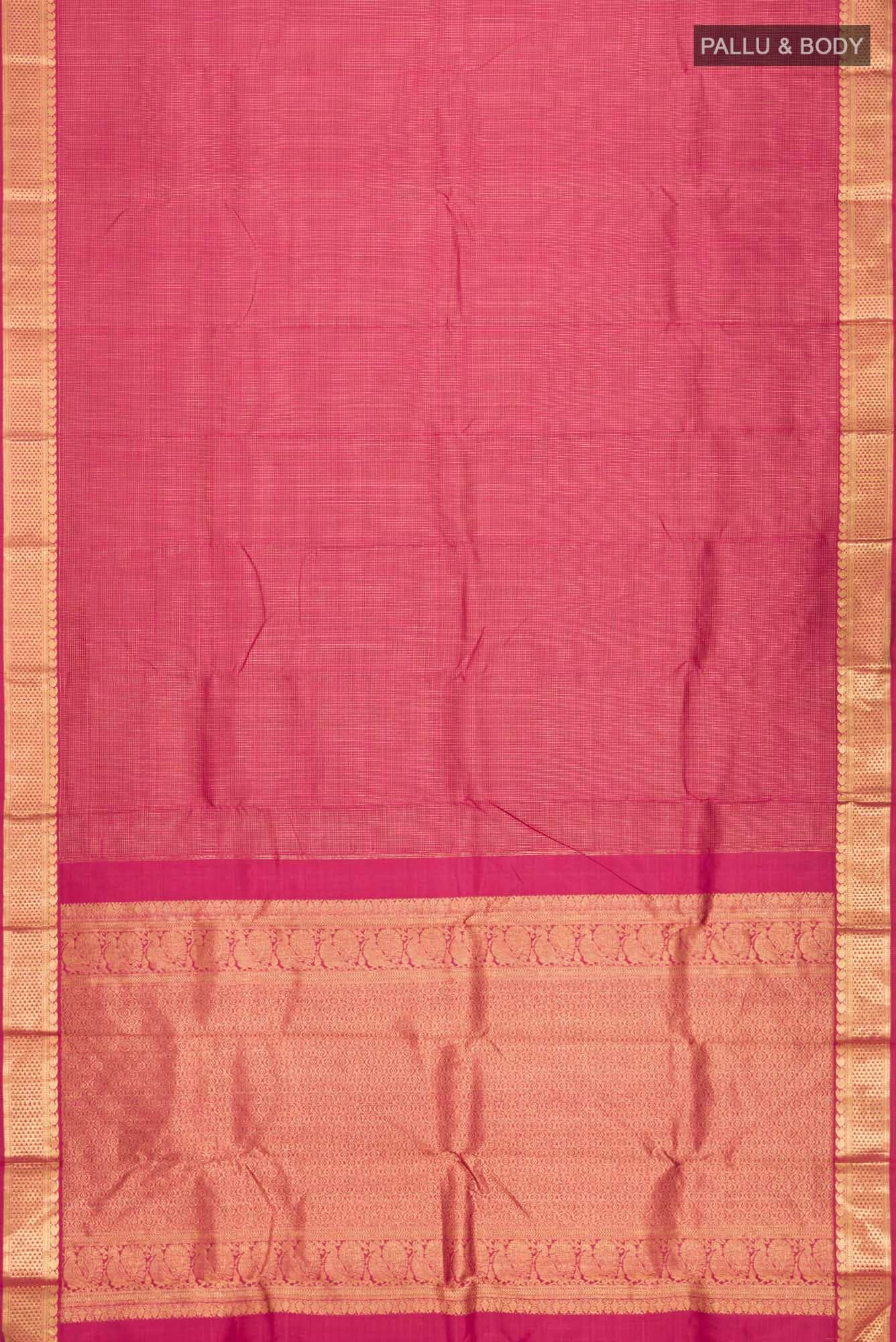 Maroon Kanjivaram Silk Saree - Image 4