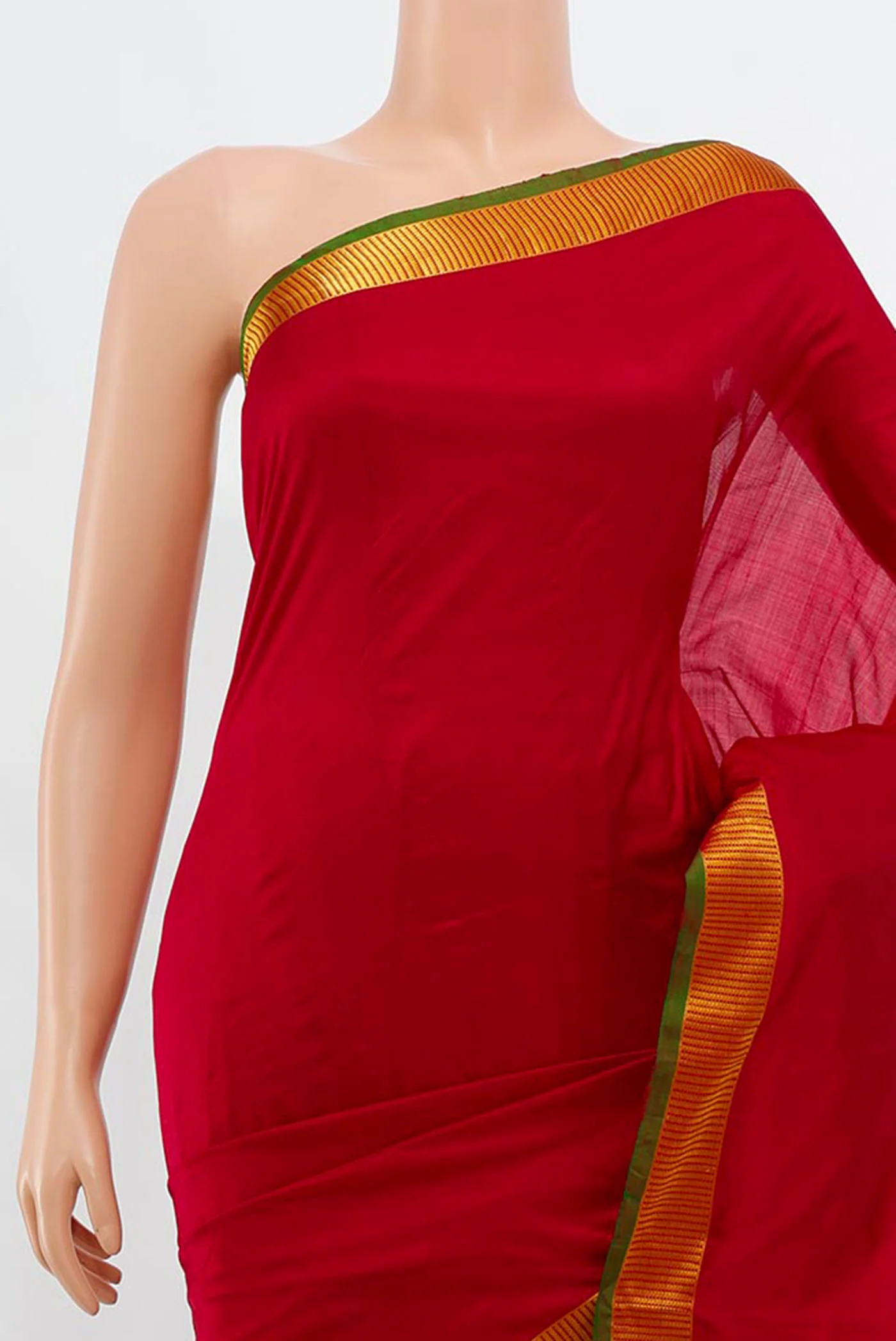 Red Kanjivaram Silk Saree - Image 2