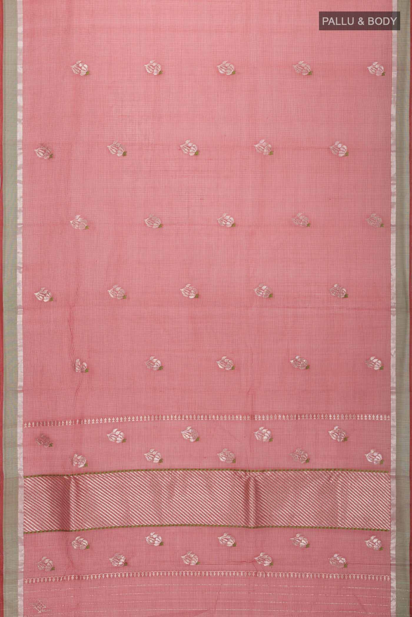 Maroon Kota Silk Saree - Image 6