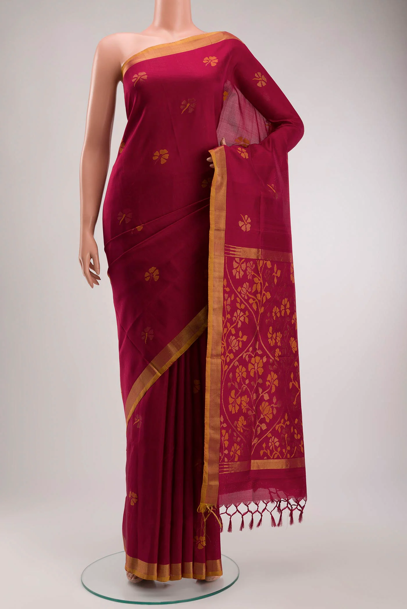 Maroon Uppada Silk Saree