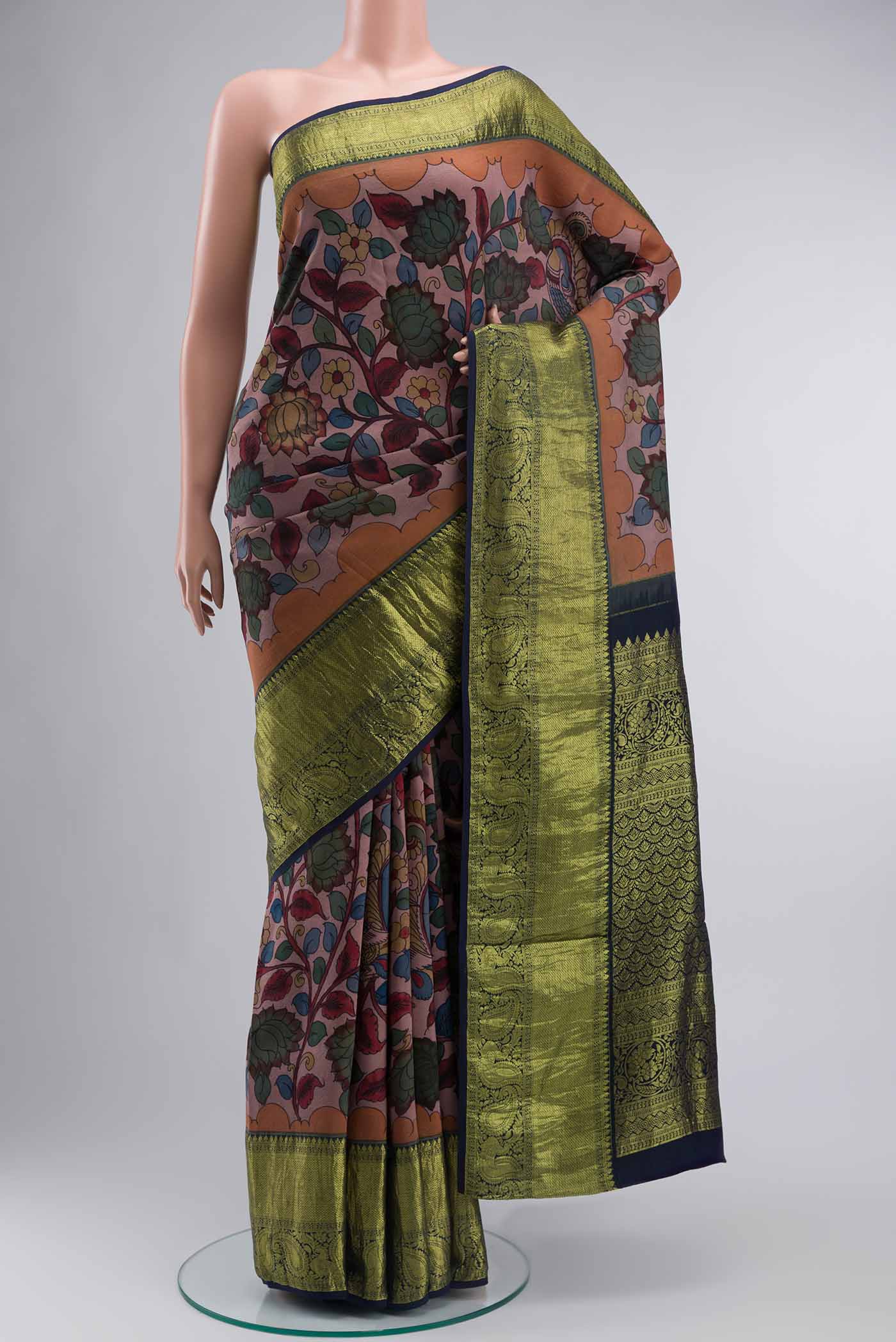 Mauve Kanchipuram Silk Saree
