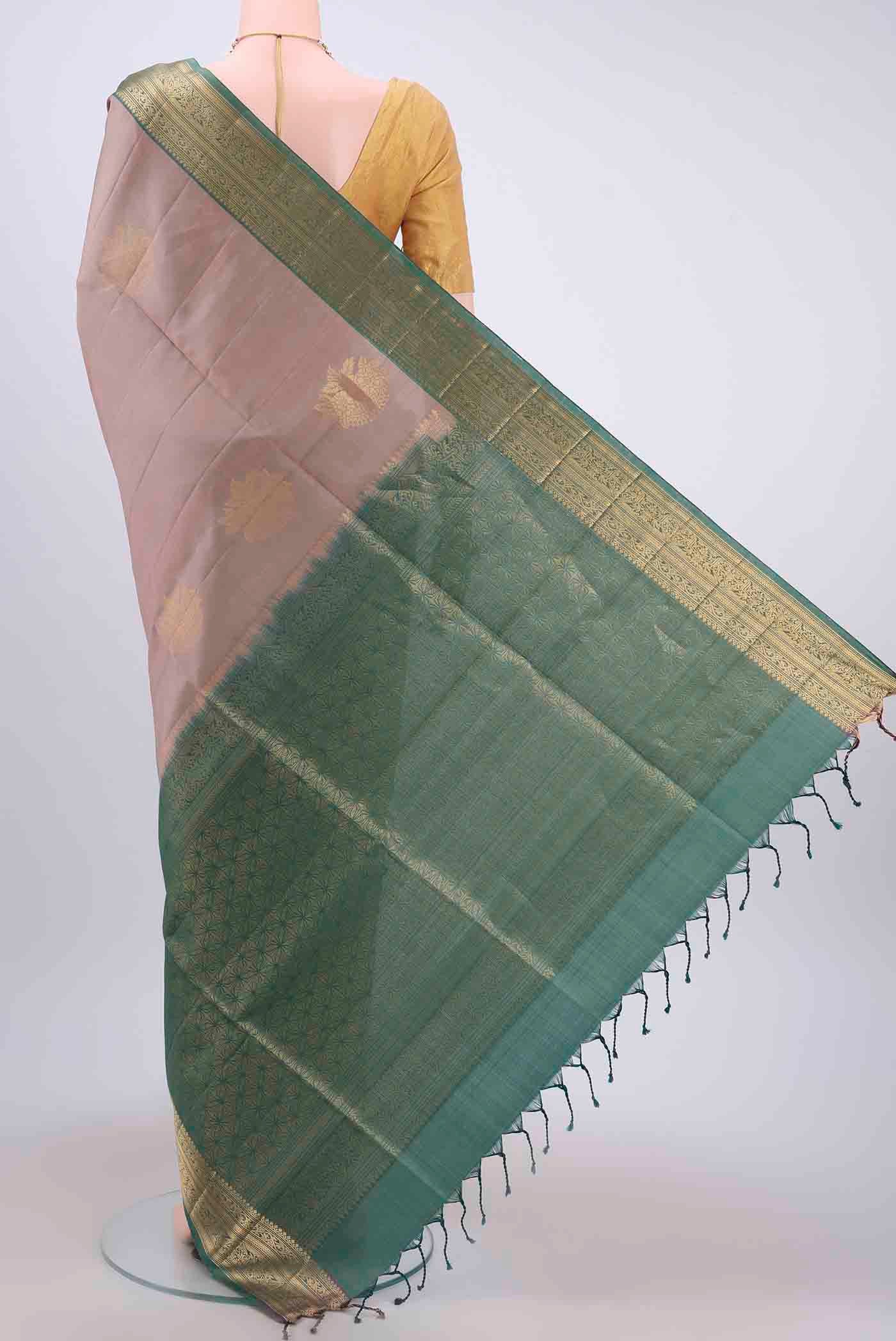 Mauve Soft Silk Saree - Image 3