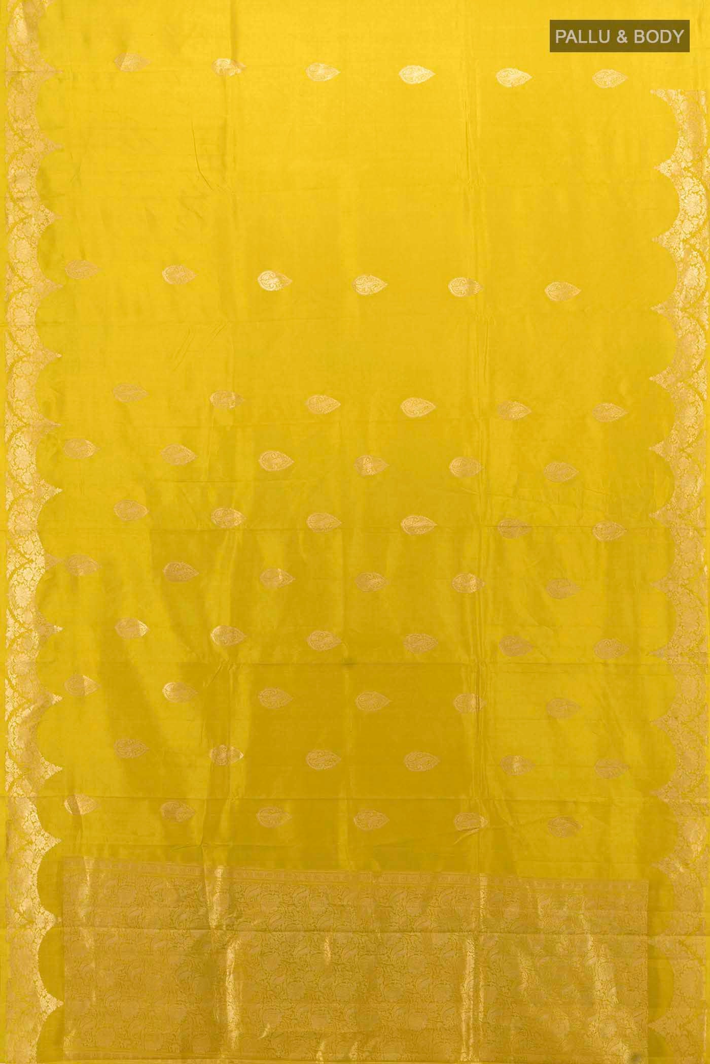 Mehandi Green Banarasi Raw Silk Saree - Image 5