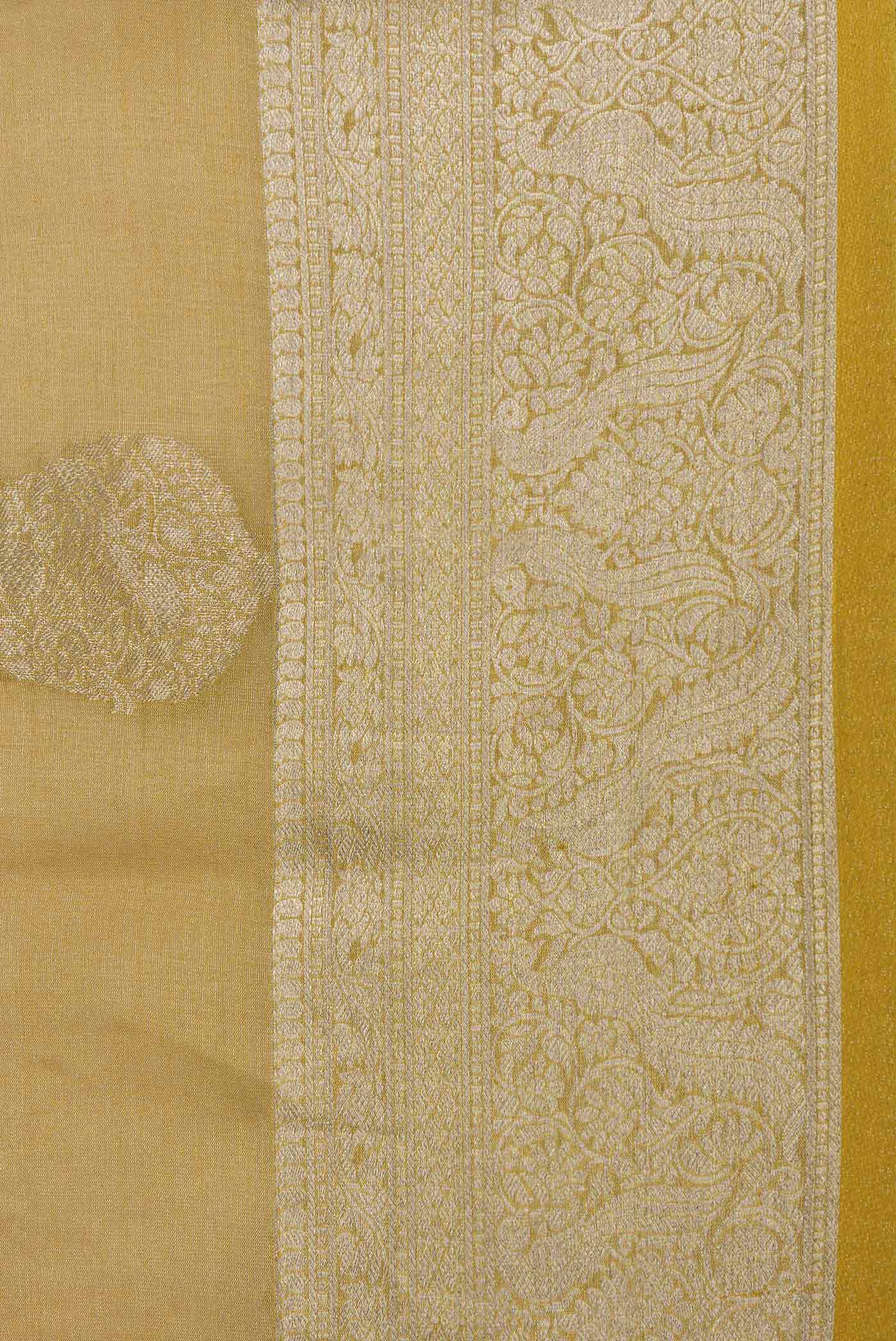 Gold Mysore Georgette Saree - Image 3