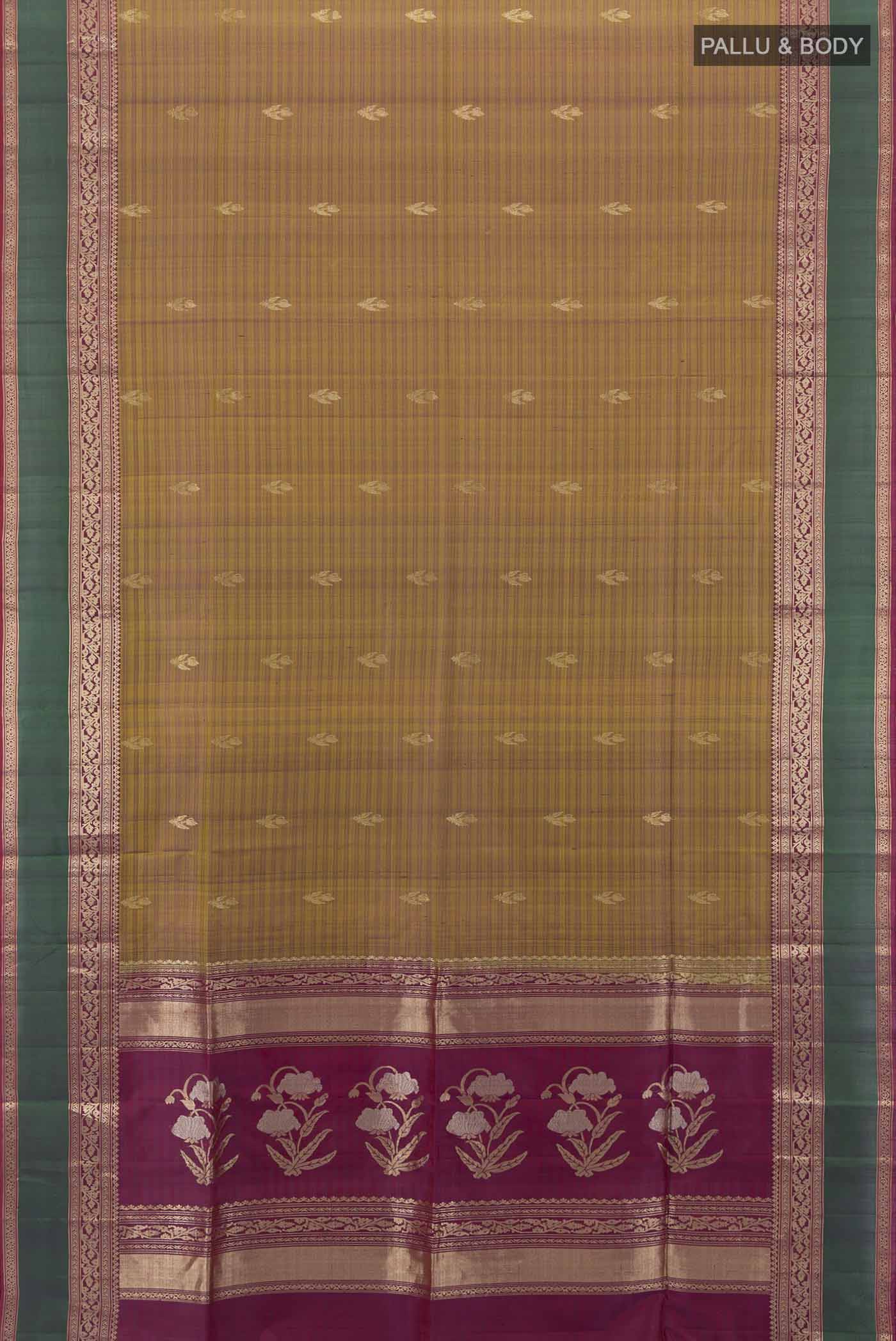 Mehandi Green Soft Silk Saree - Image 5