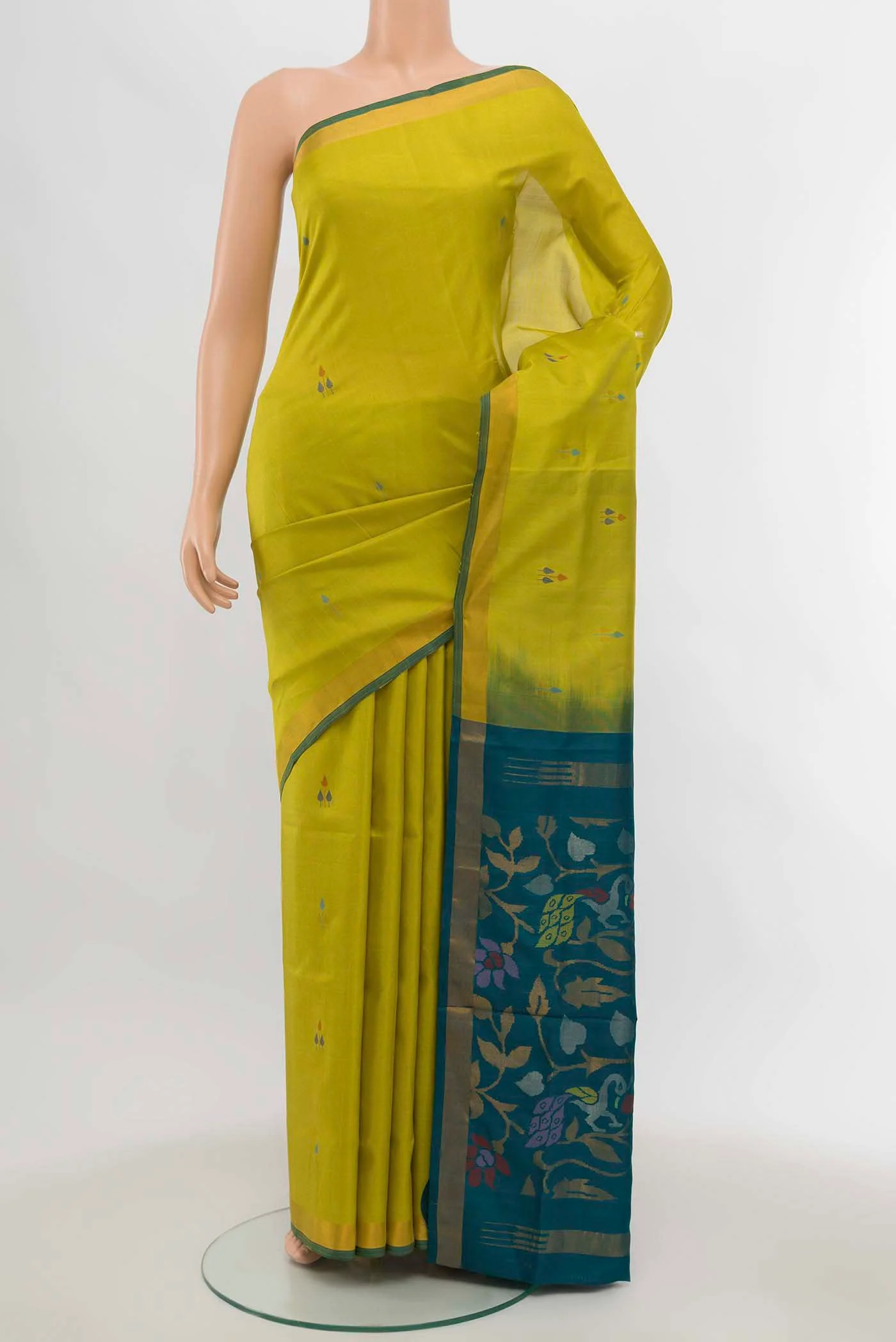 Mehandi Green Uppada Silk Saree