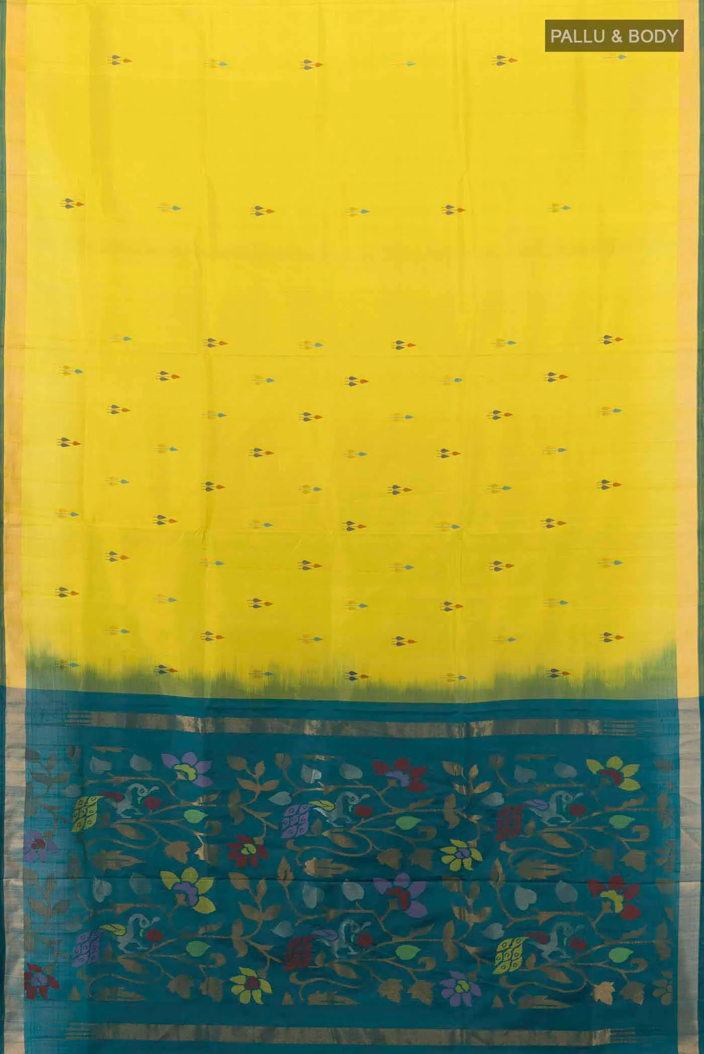 Mehandi Green Uppada Silk Saree - Image 5