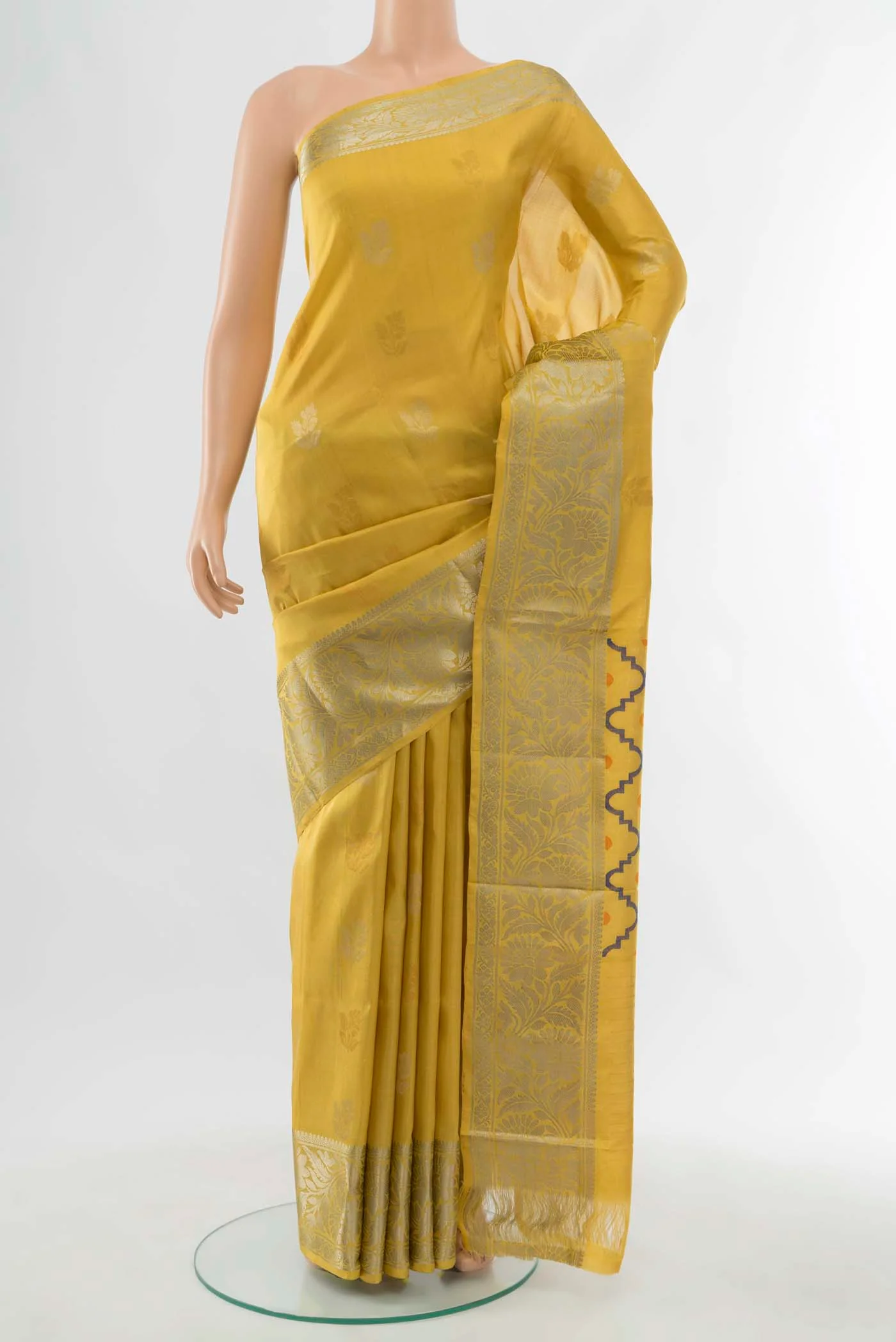 Yellow Uppada Silk Saree