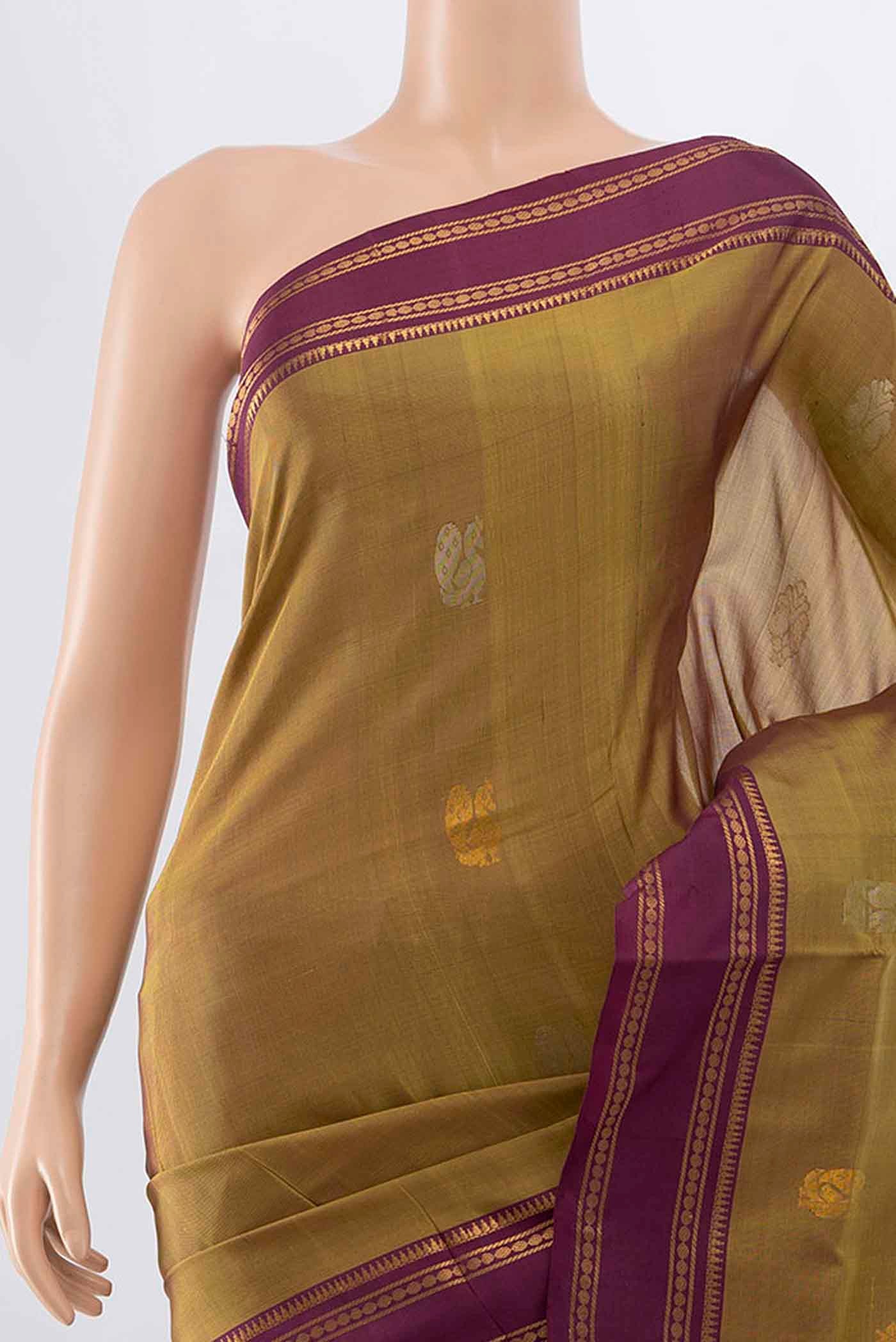 Mehandi Green Uppada Silk Saree - Image 2