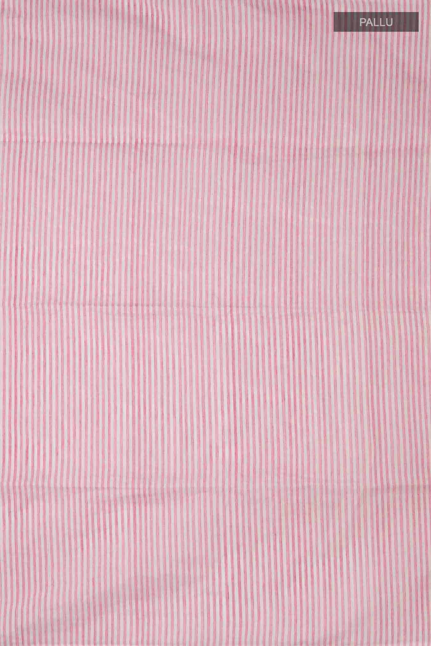 Mogra-White Cotton Saree - Image 5