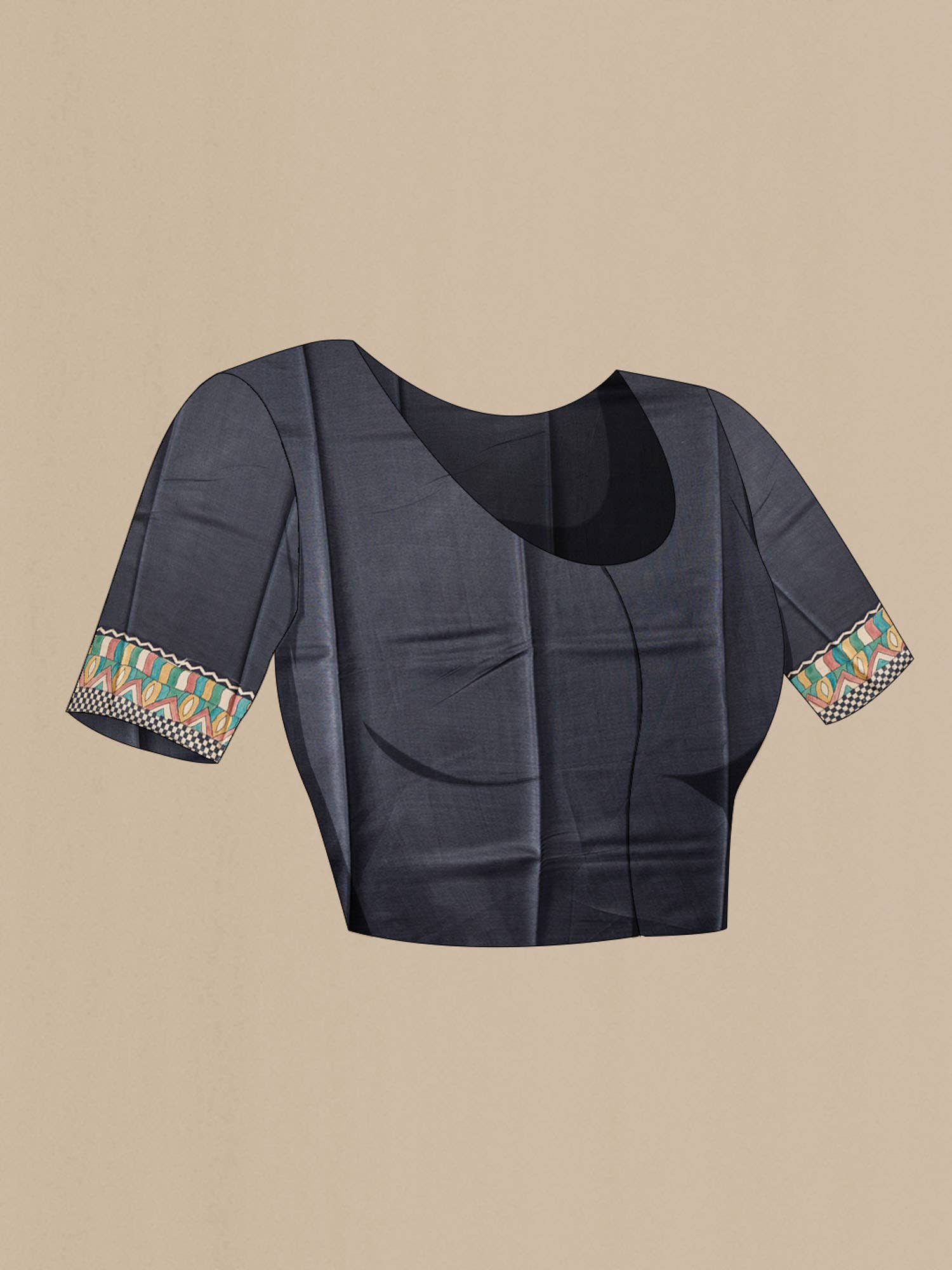 Multi Bhagalpuri Tussar Silk Saree - Image 5