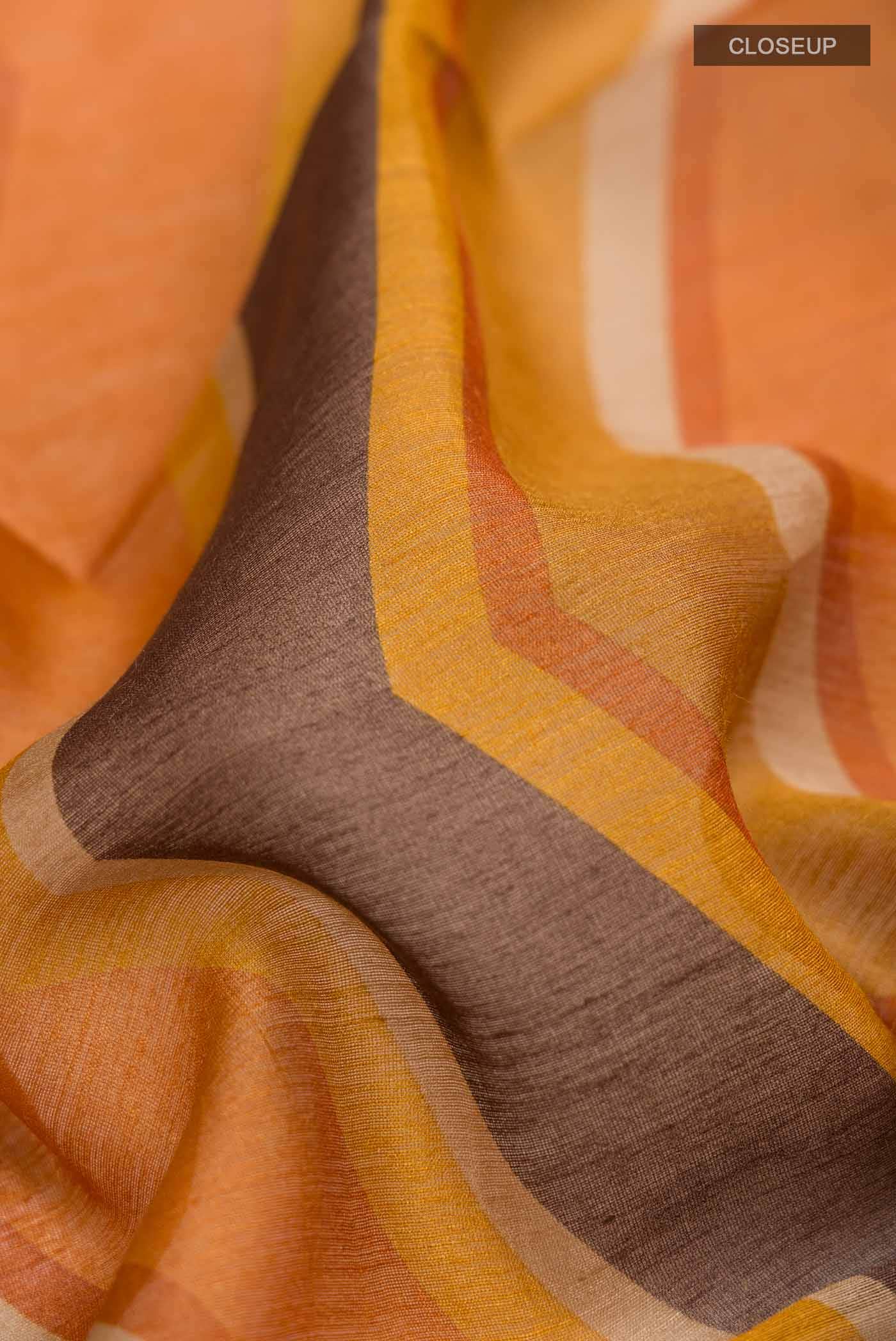 Multi Bhagalpuri Tussar Silk Saree - Image 2