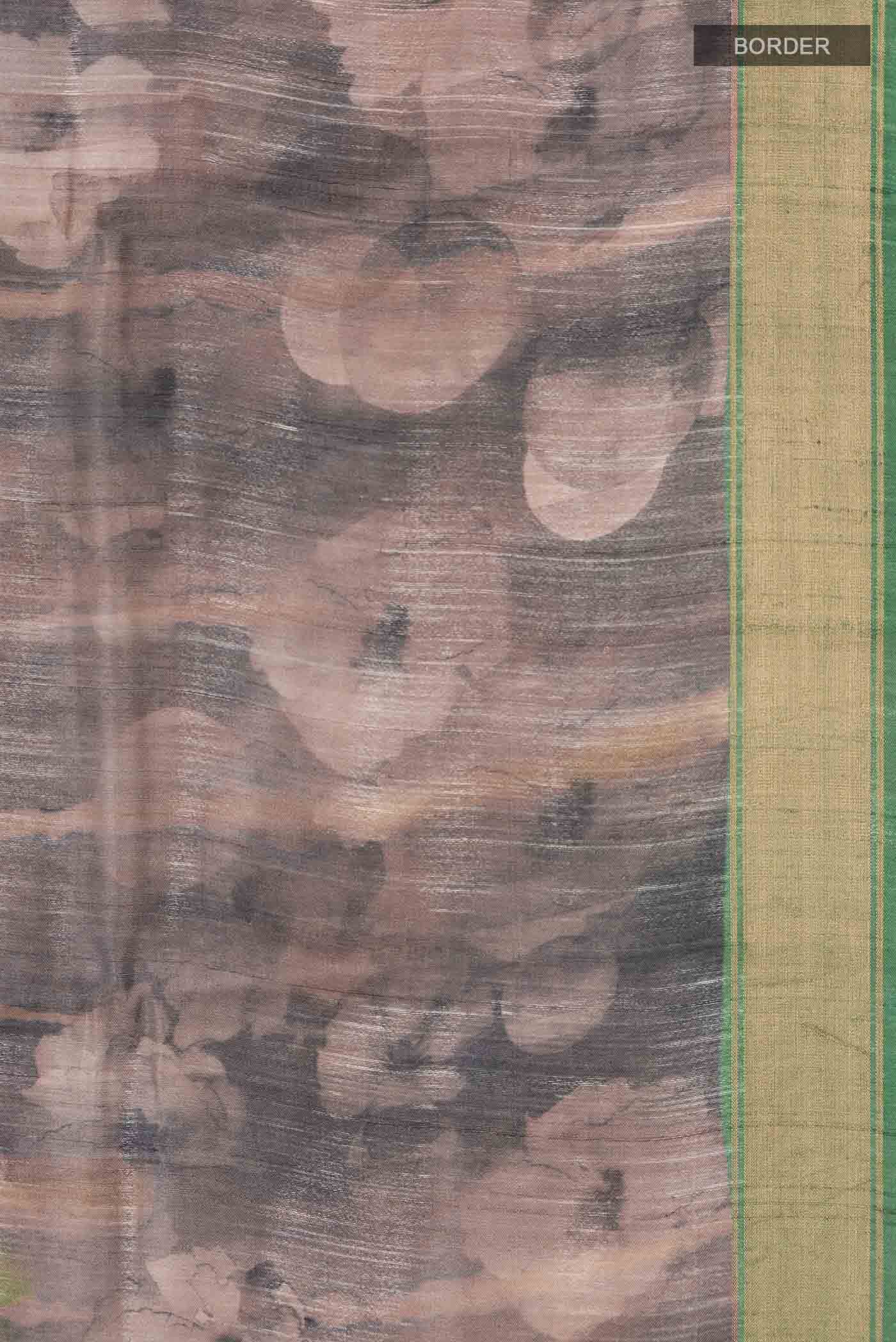 Multi Bhagalpuri Tussar Silk Saree - Image 5
